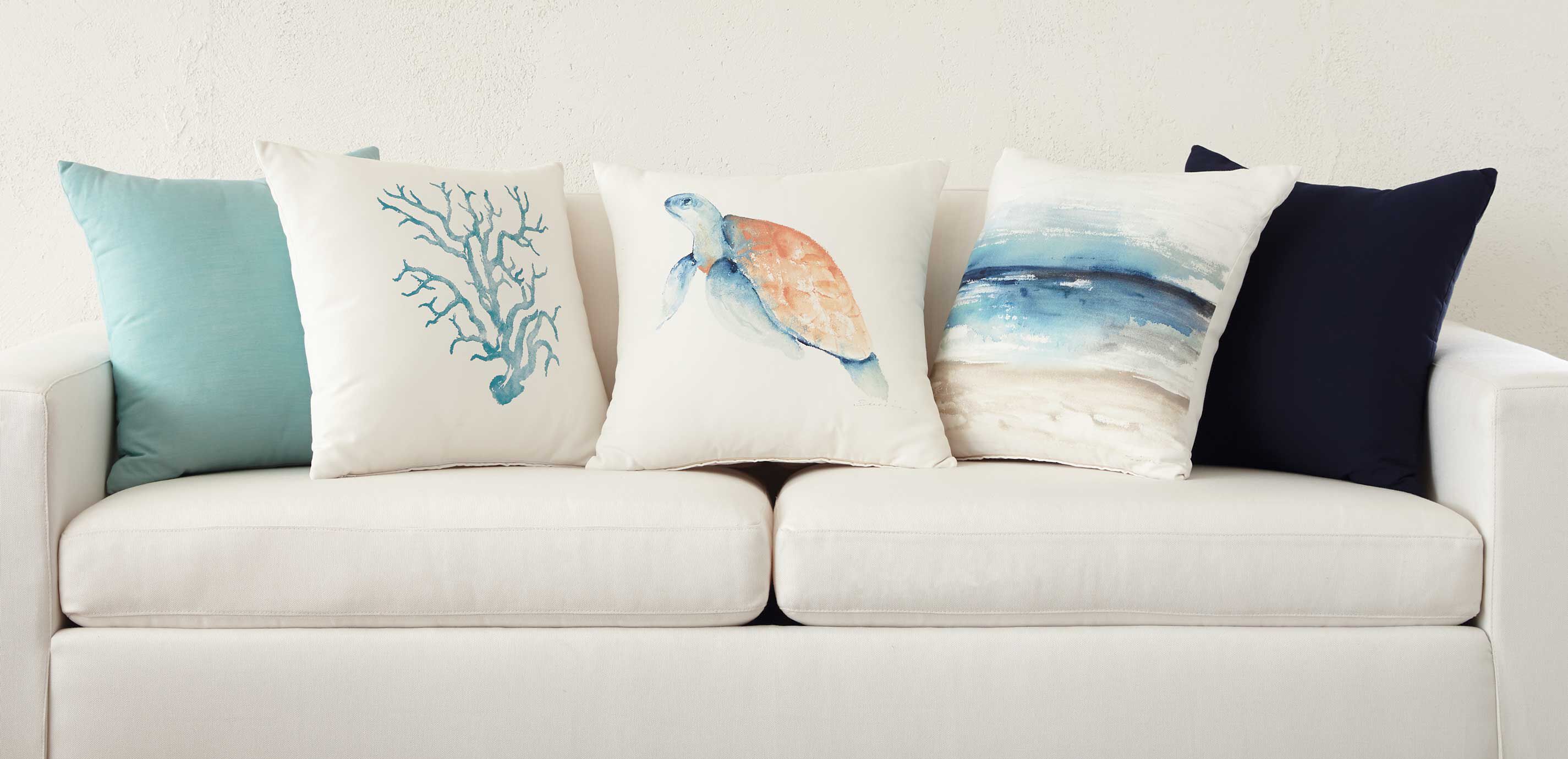 Sea turtle outdoor pillow on sale