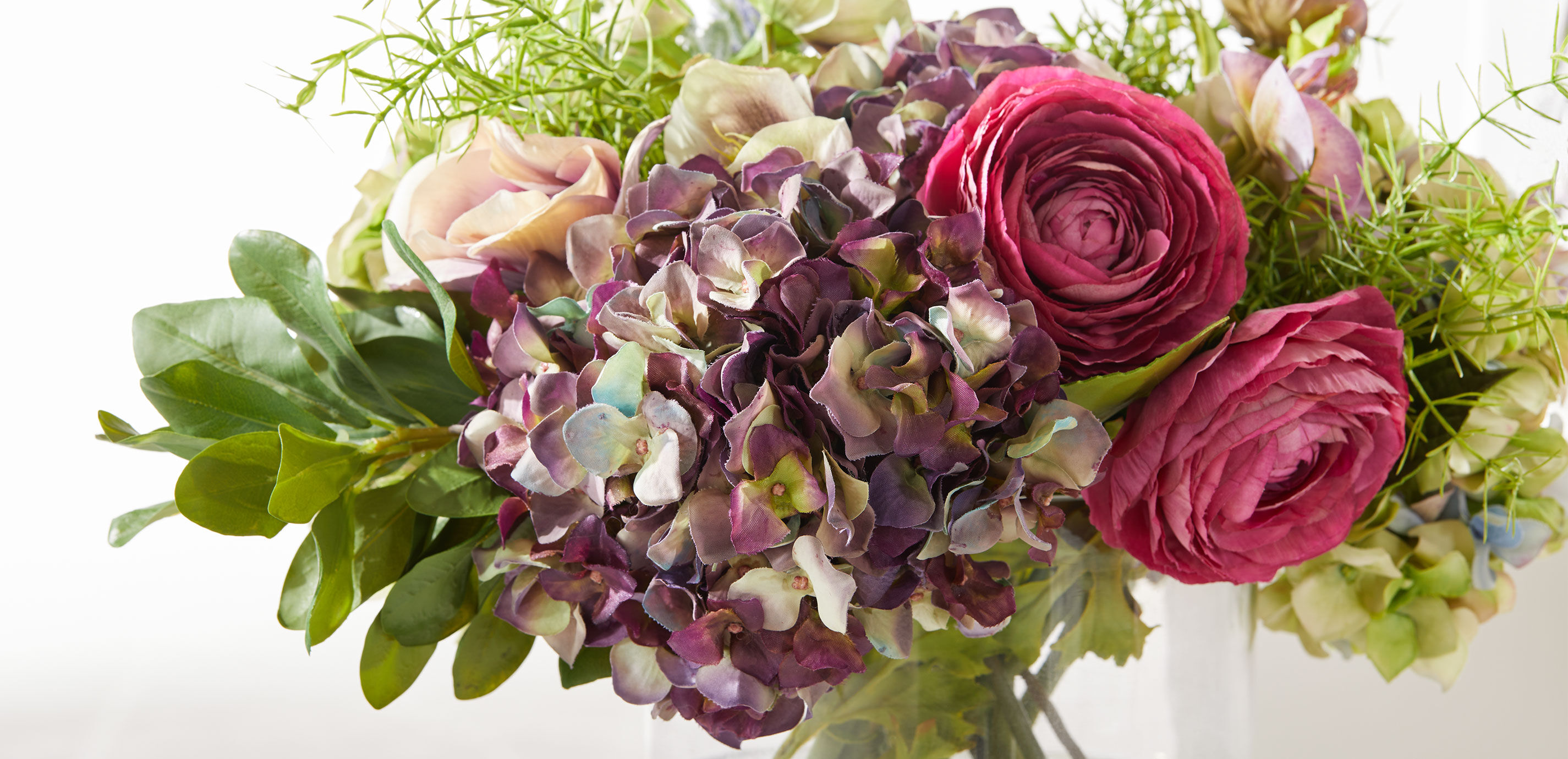 Hydrangea, Hellebore & Poppy Mix in Vase_3