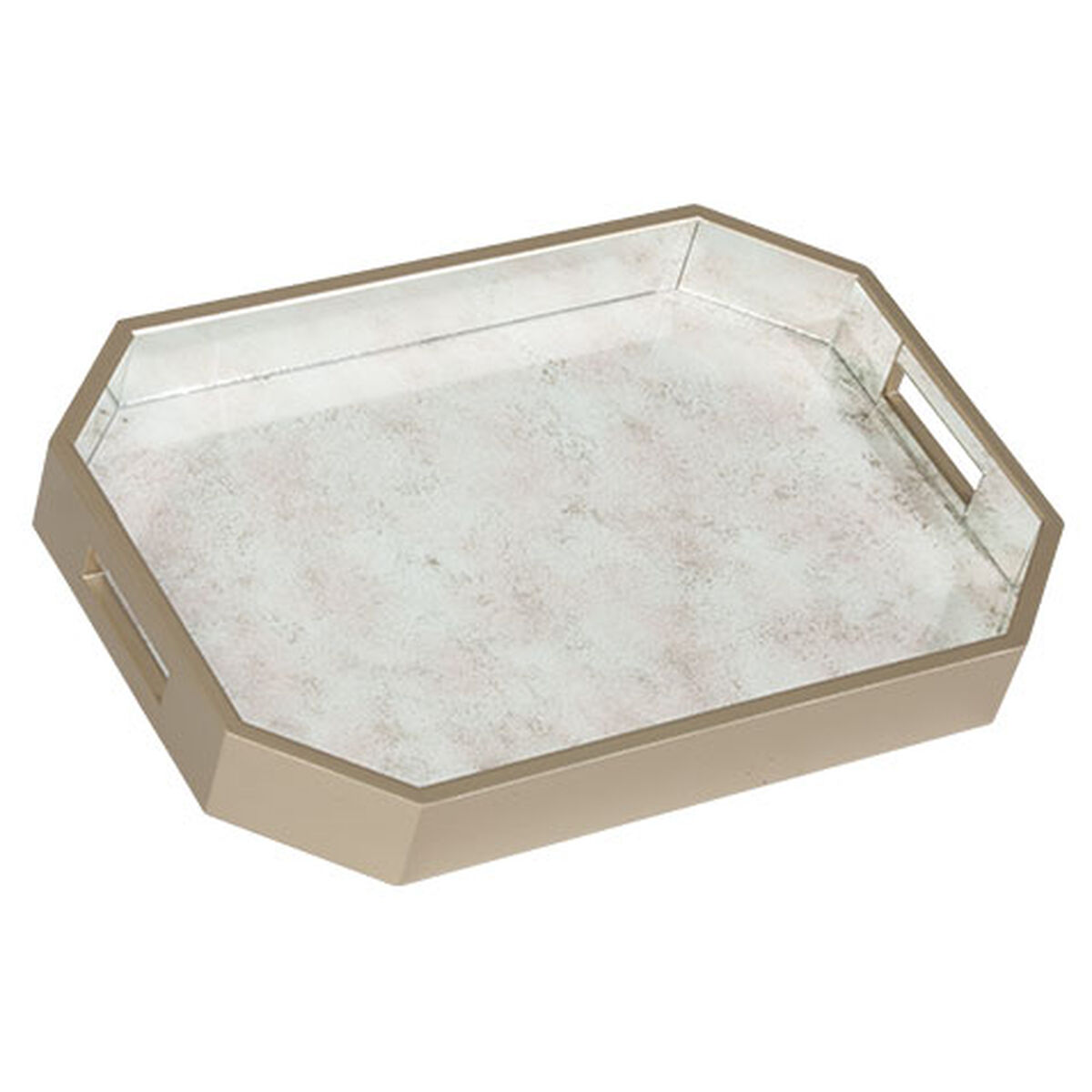 Zaria Reverse-Painted Mirror Tray