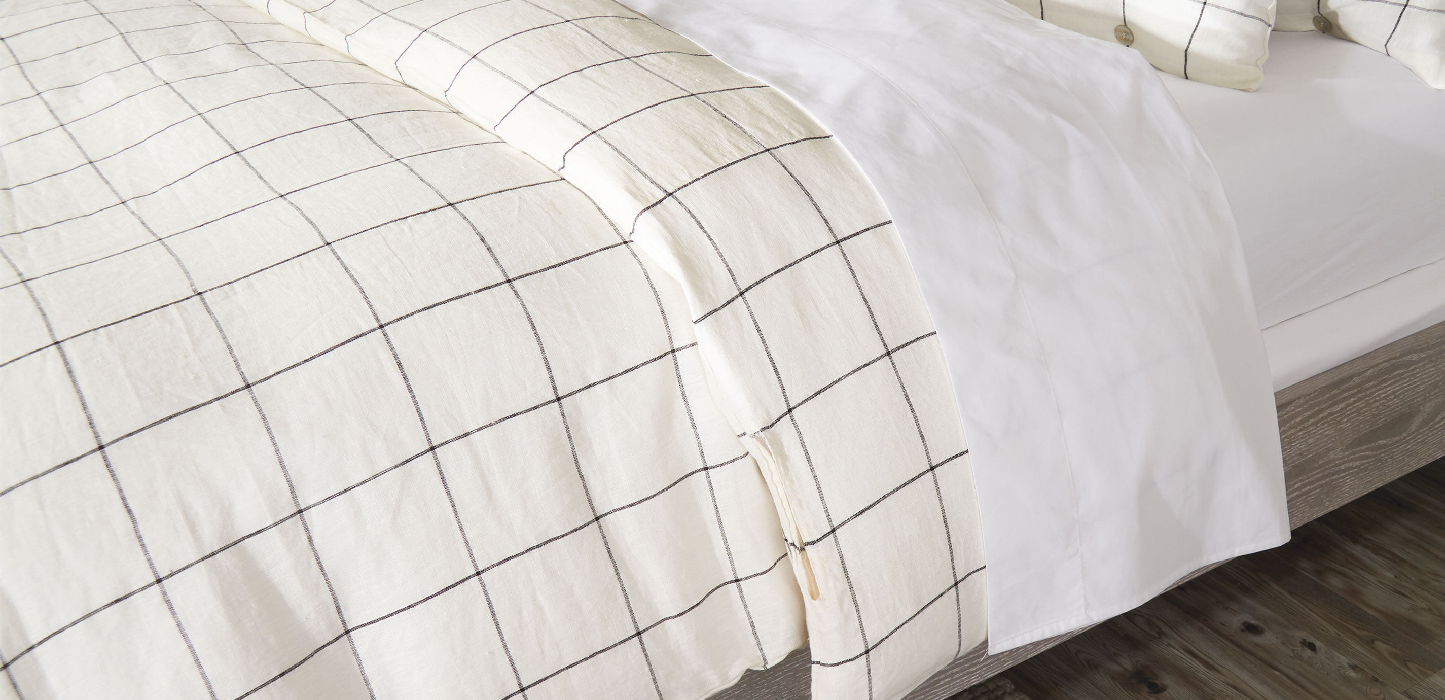 Linen Windowpane Duvet Cover_1
