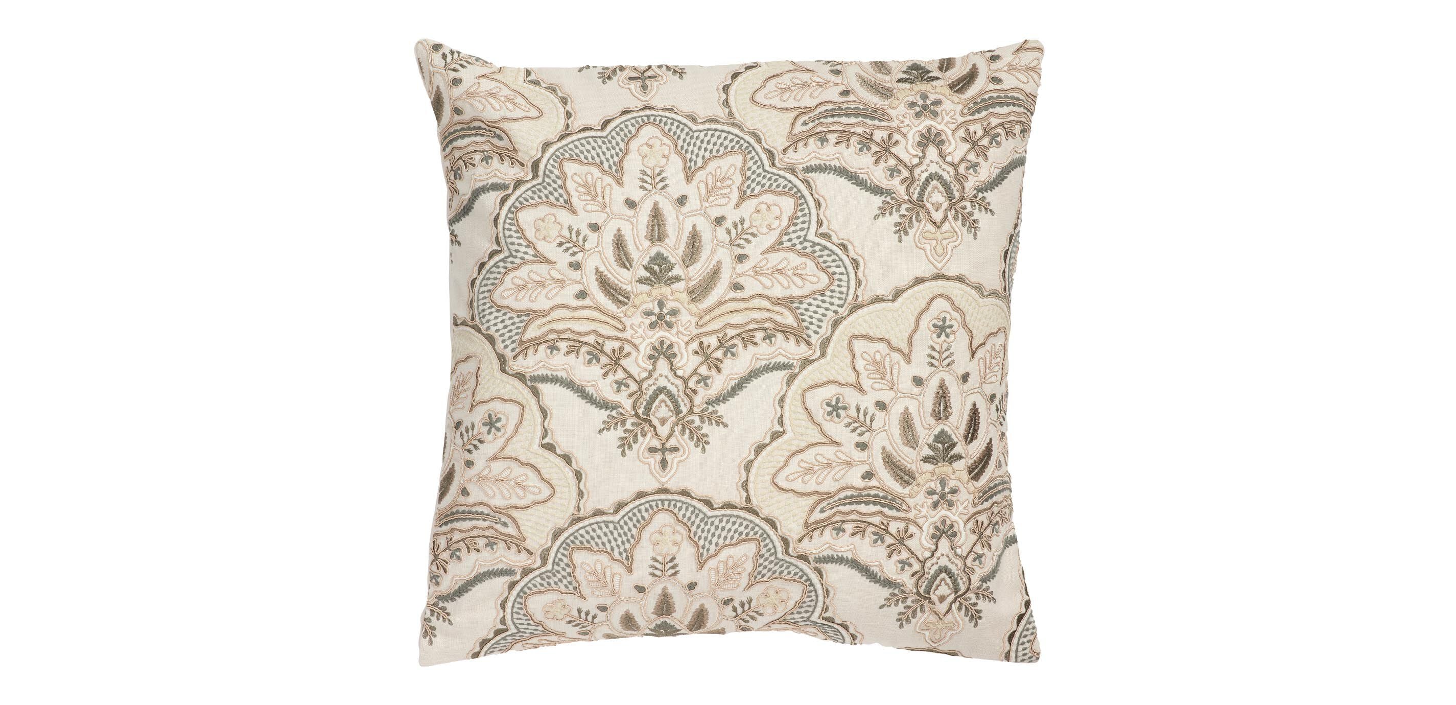 Monarch Embroidered Pillow