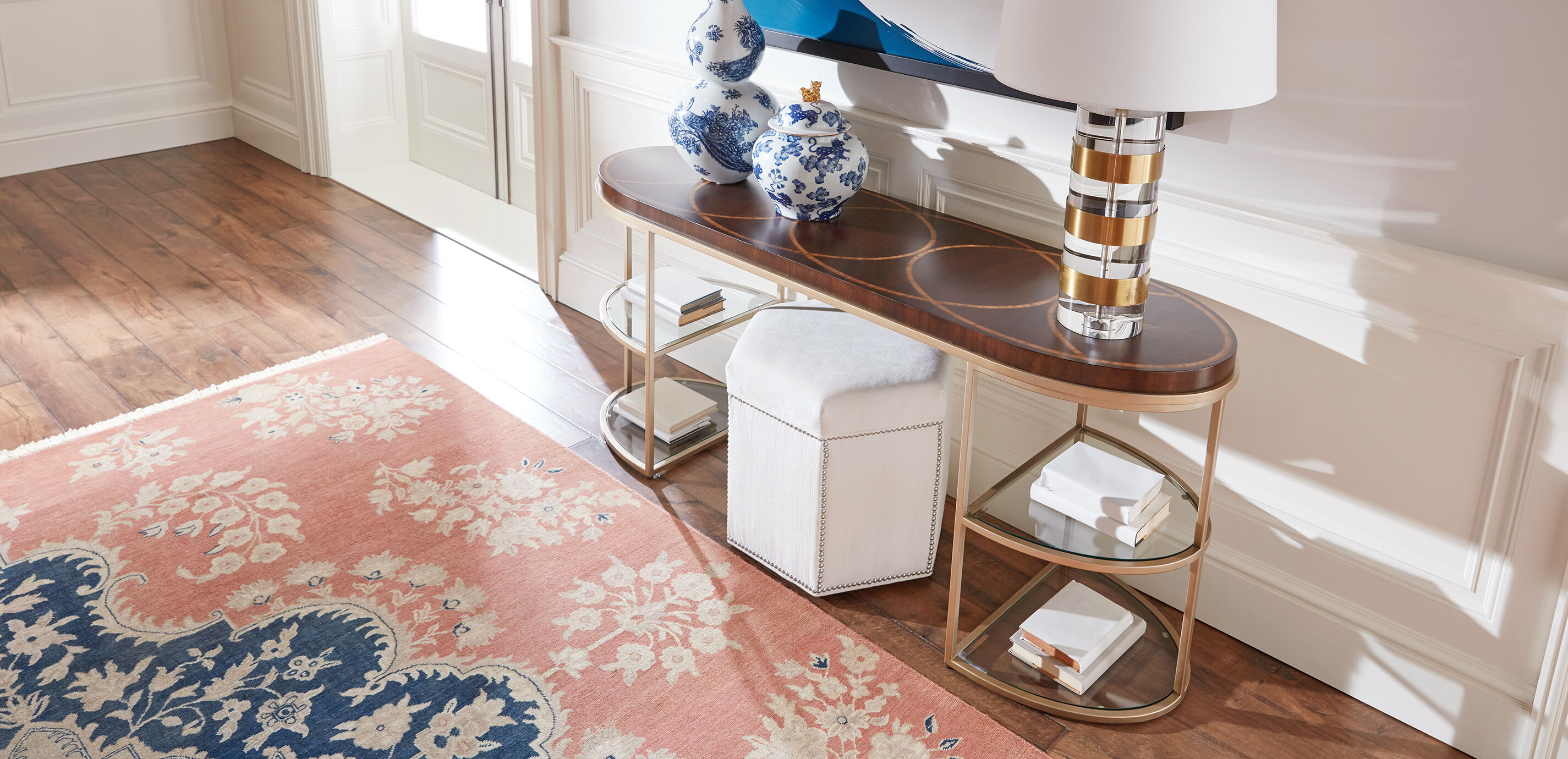 Carson Console Table Small Desk Ethan Allen