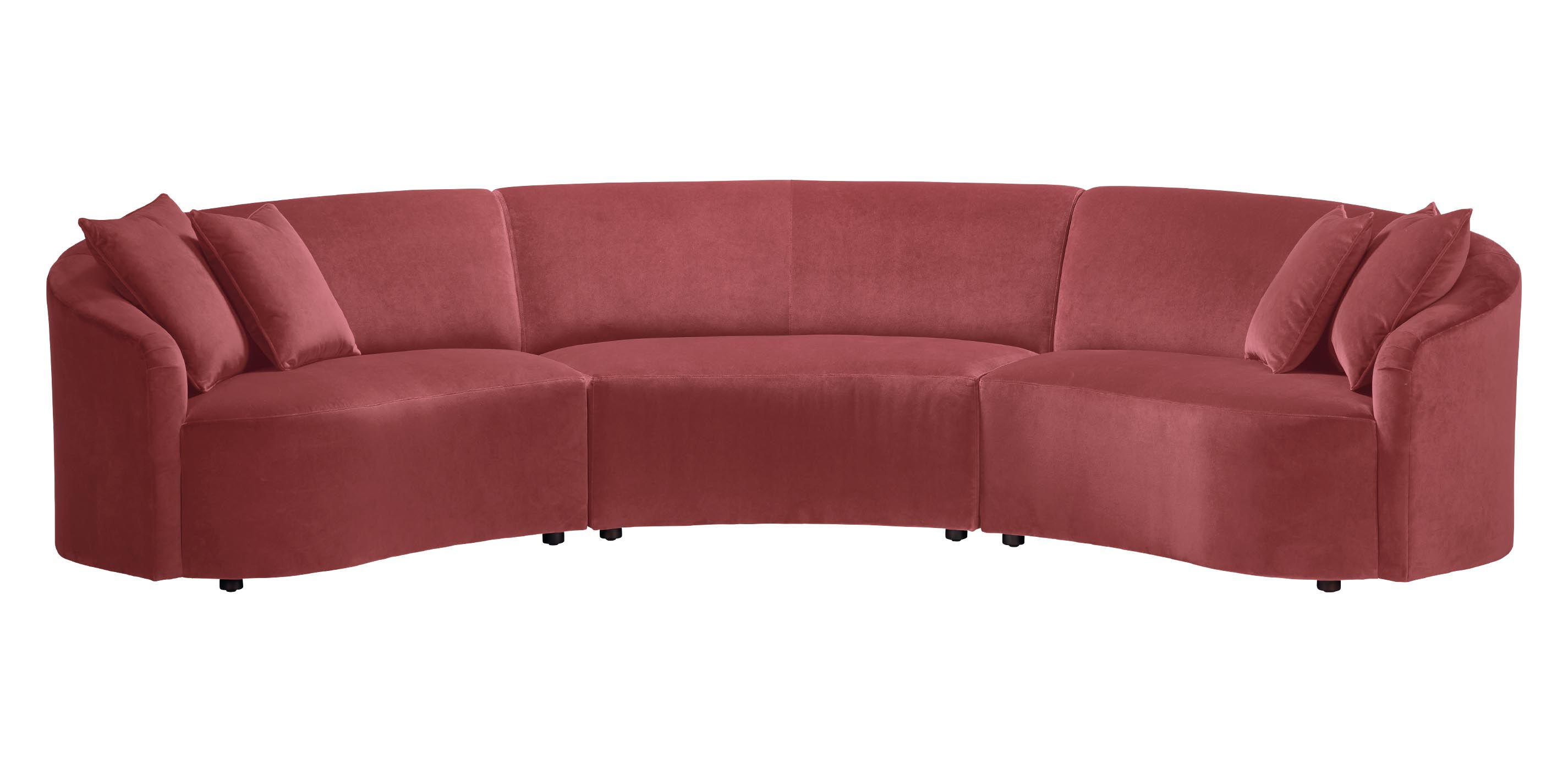 Calista Curved Three-Piece Sectional