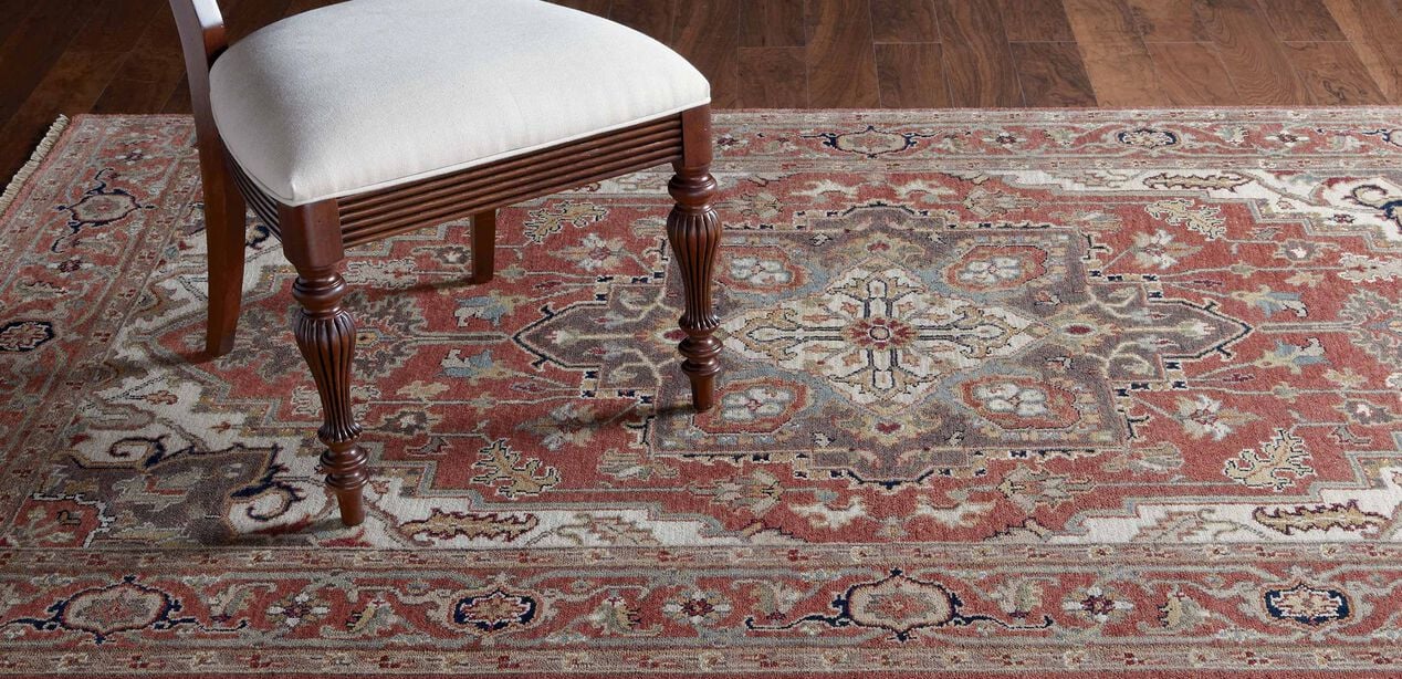 Heriz Rug, Rust/Rust | Traditional Patterned Rugs | Ethan Allen