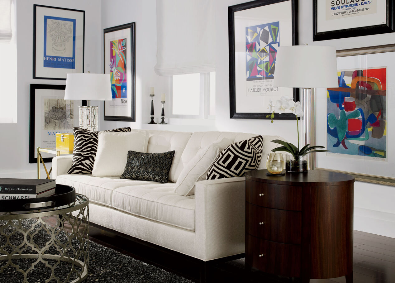 Glass Cylinder Floor Lamp FLOOR LAMPS Ethan Allen