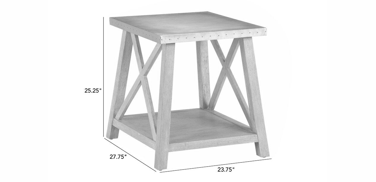 Bruckner Metal-Top End Table_1