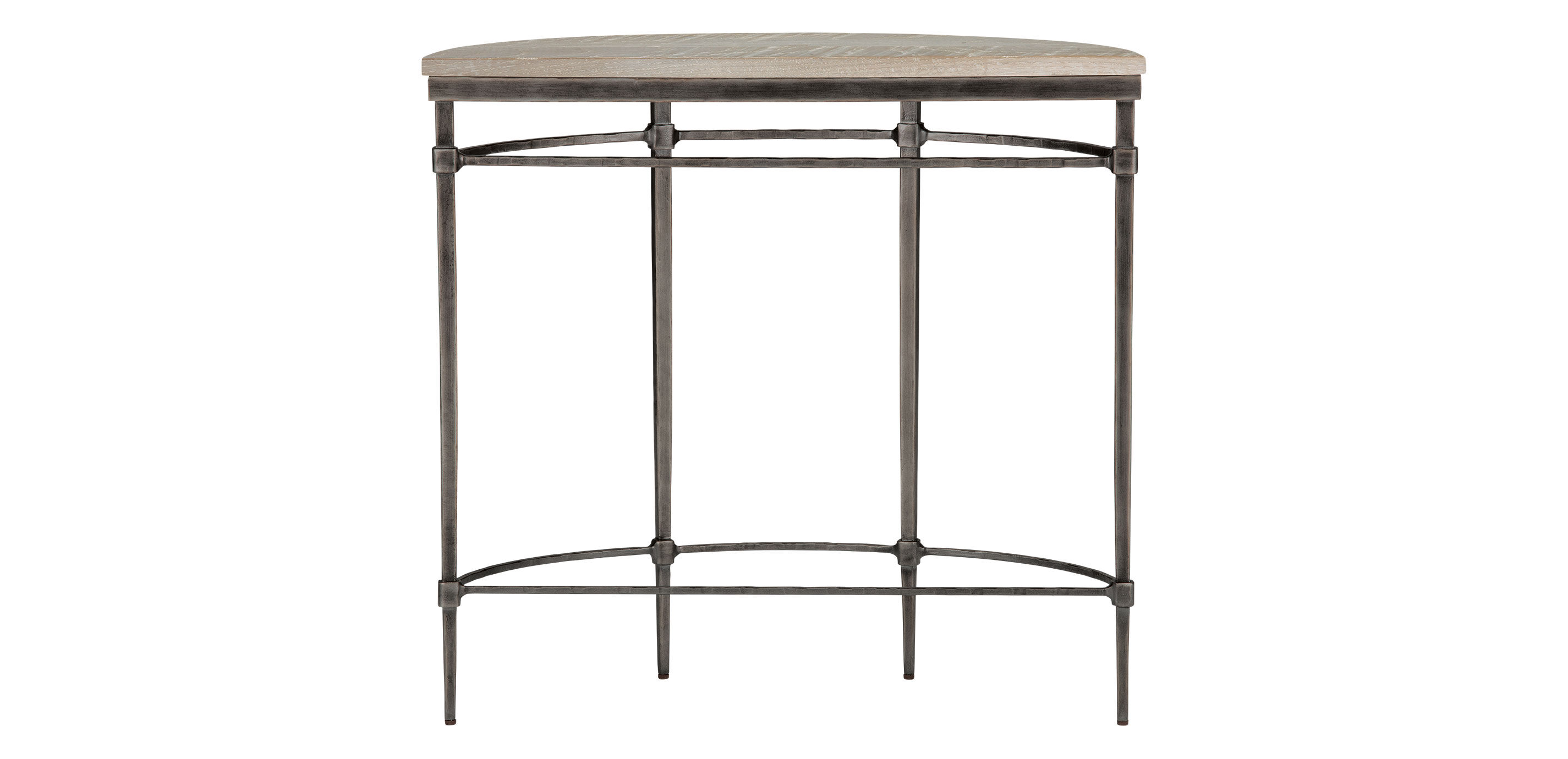 Vida Wood-Top Demilune Console Table_3