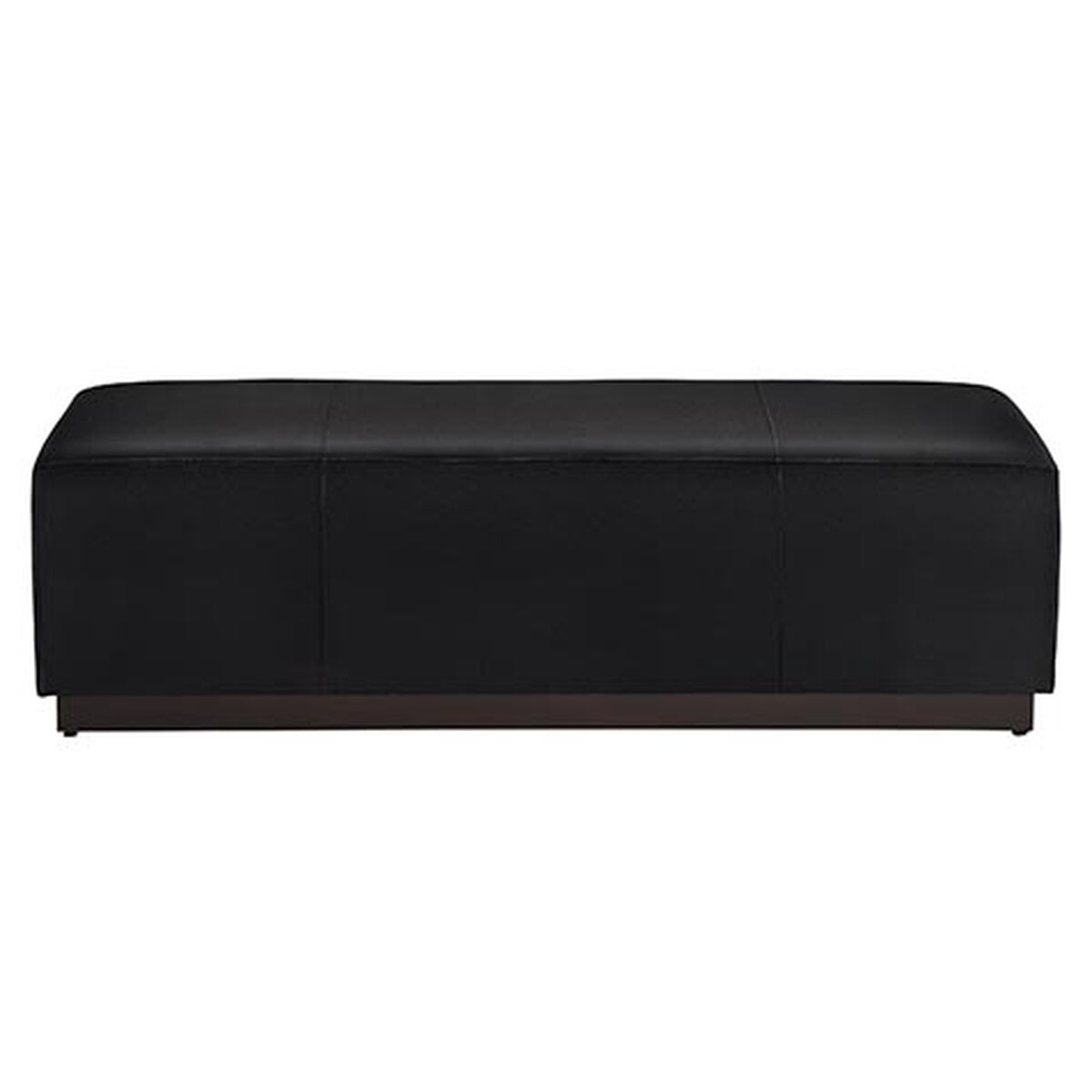 Stover Leather Ottoman