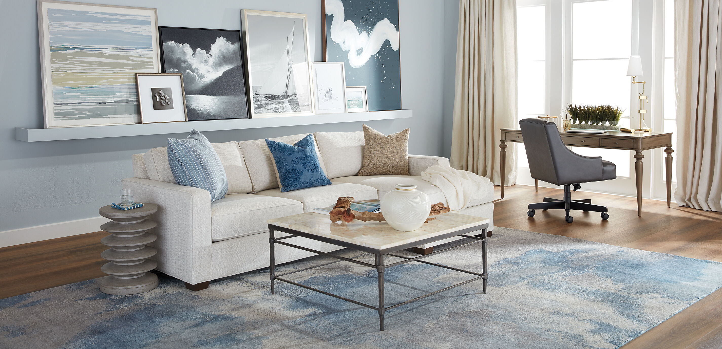 Ethan allen square online coffee table