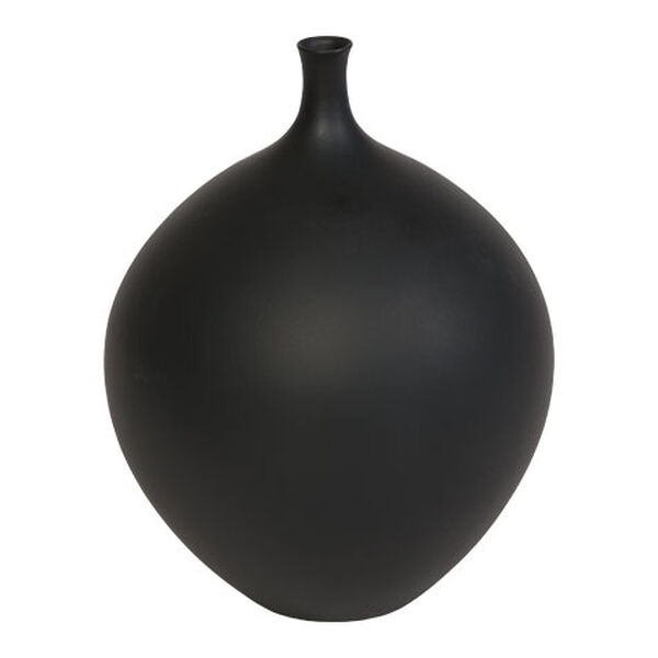 Issa Round Black Vase
