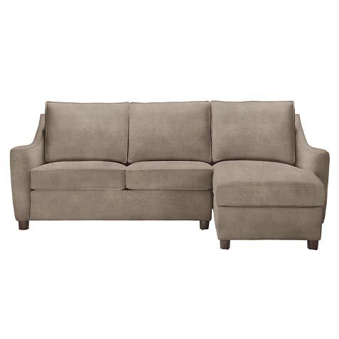 Westerly Leather Chaise Sectional image