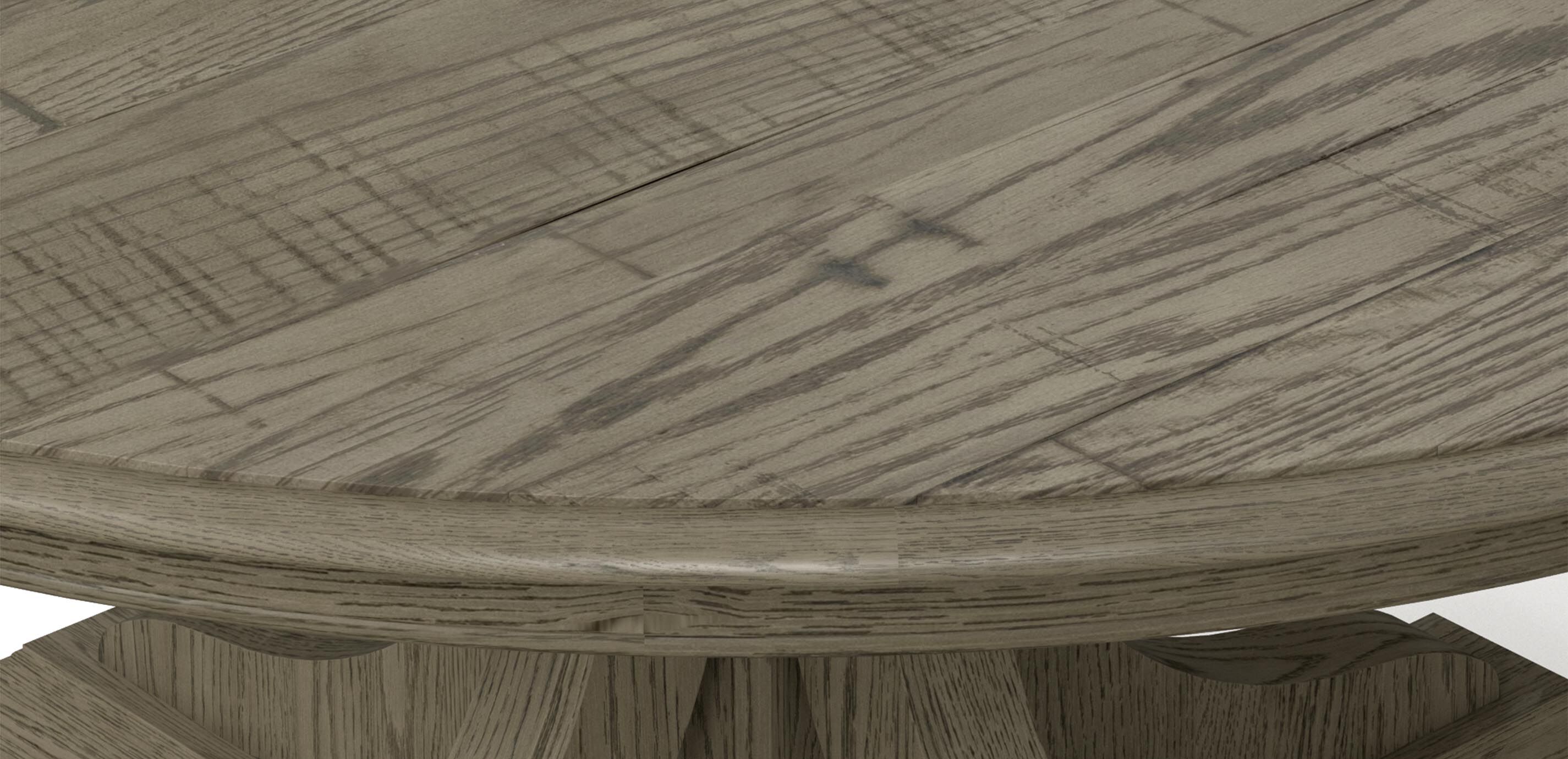 Corin Rough-Sawn Round Extension Dining Table_4
