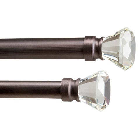 Glass Diamond Finial Hardware Set image