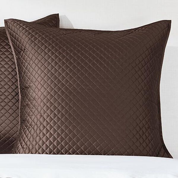 Salena Quilted Euro Sham, Espresso