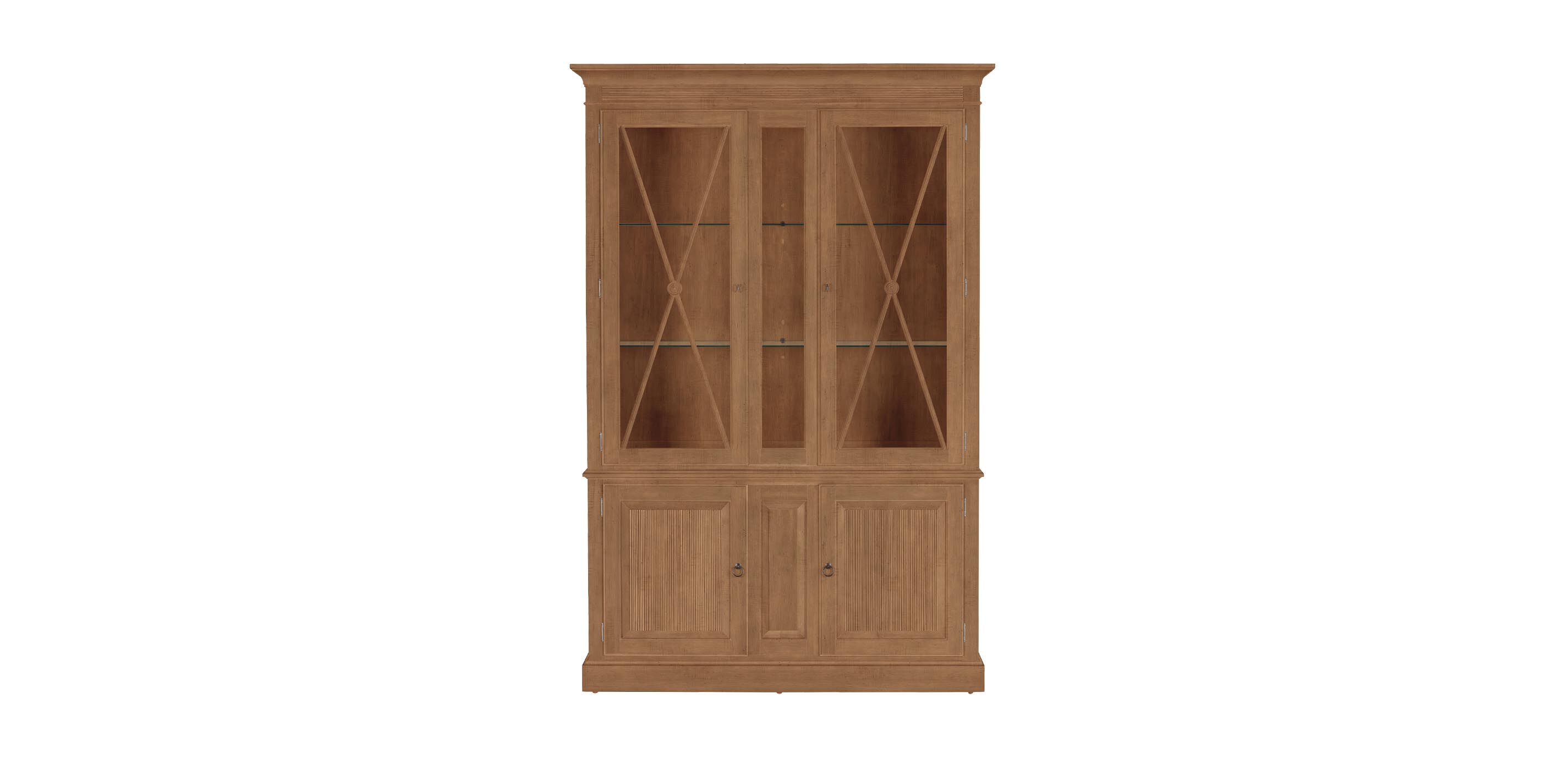 Davos Tall Display Cabinet with Glass Doors