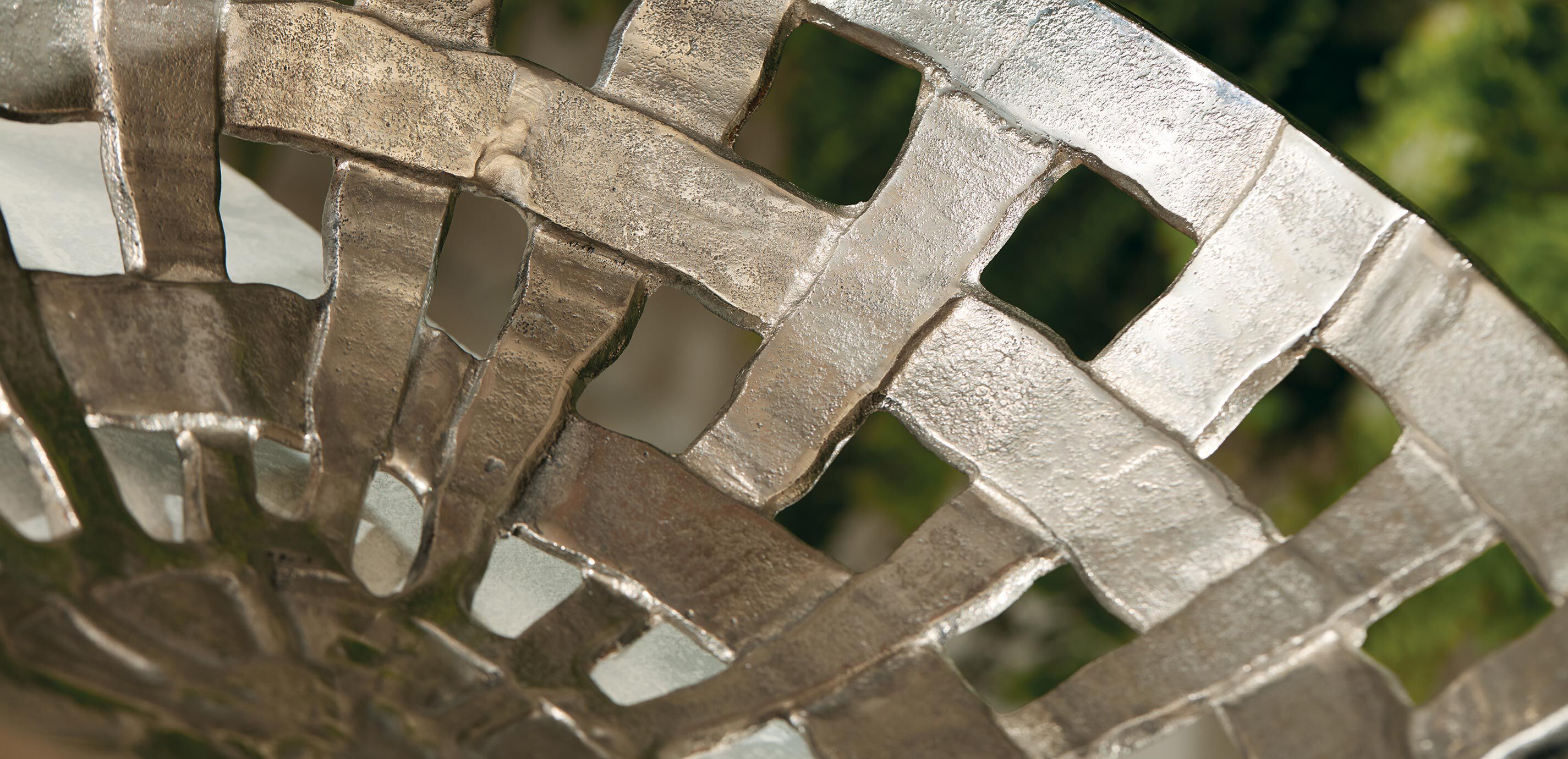 Scarlet Metal Basketweave Bowl_1