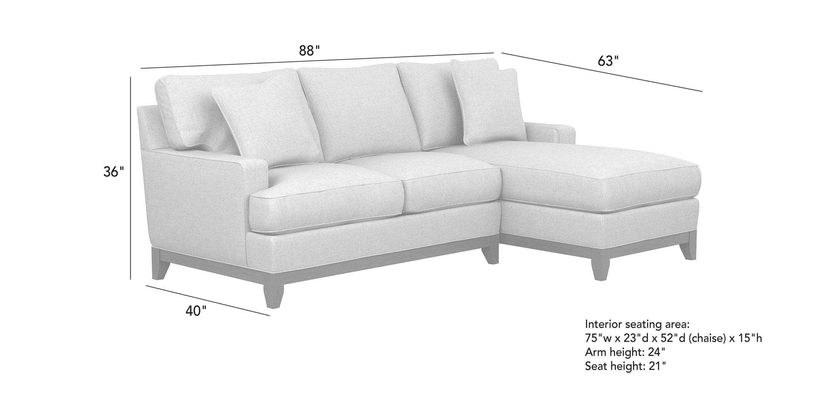 Arcata TwoPiece Sectional Ethan Allen