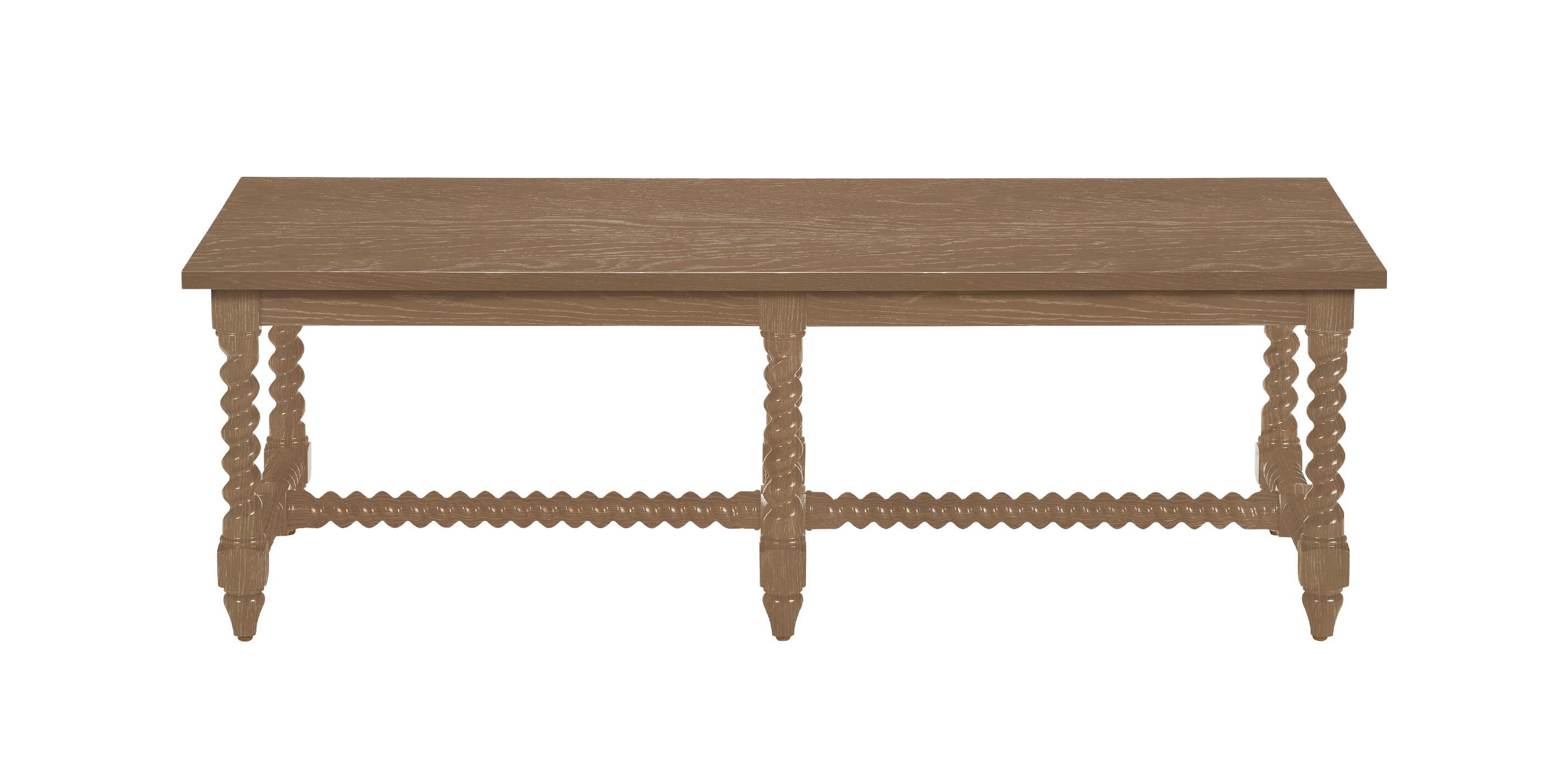 Madalynn Rectangular Barley Twist Coffee Table