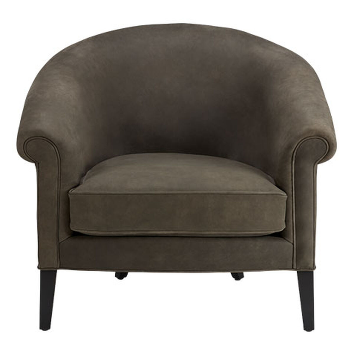 Clyde Leather Barrel Chair