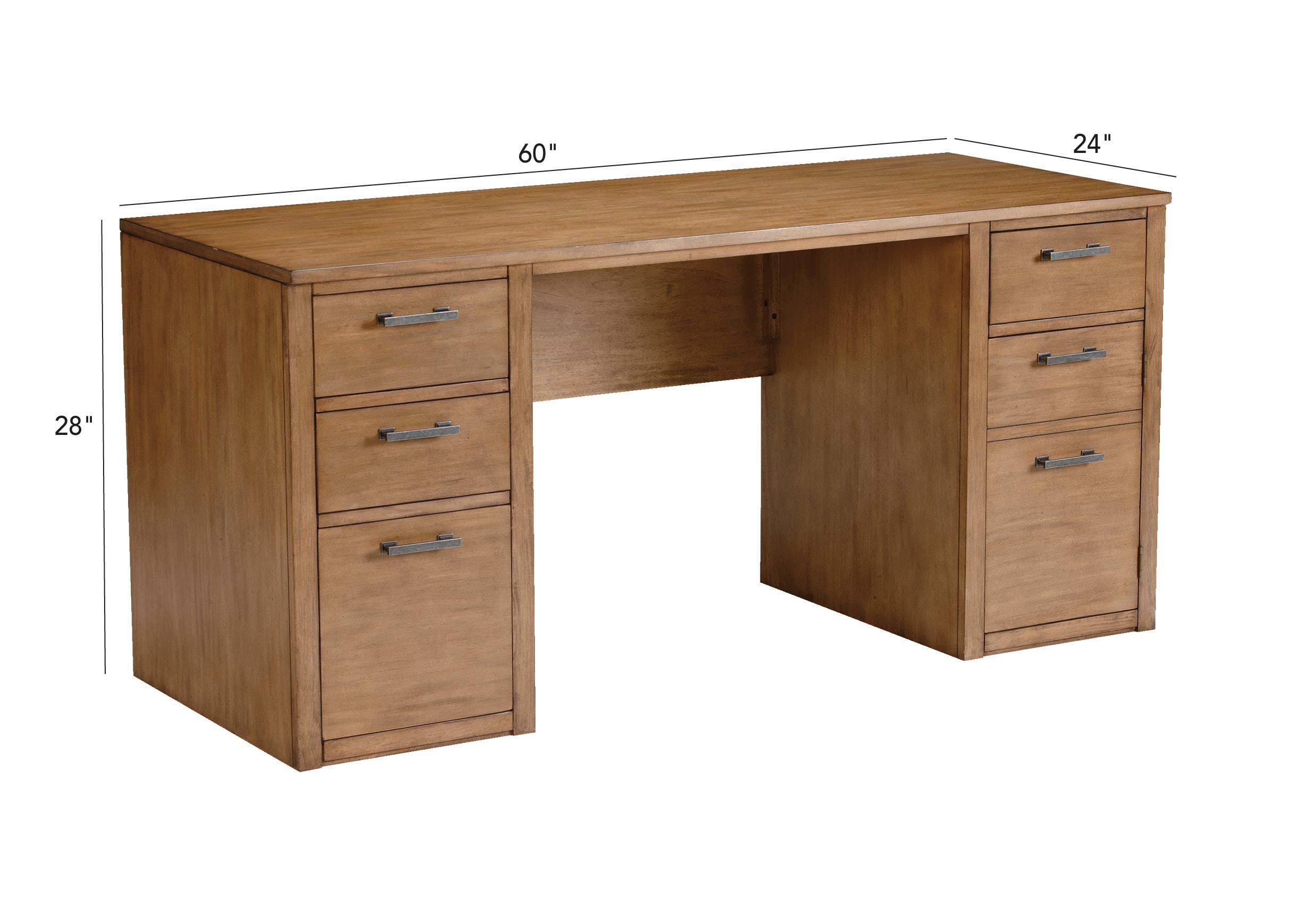 Double Pedestal Desk | 60 Inch Desk 