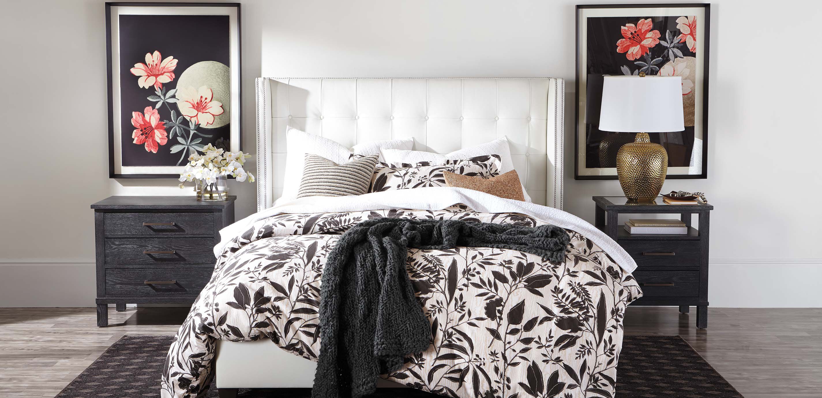 Colton Leather Bed Ethan Allen