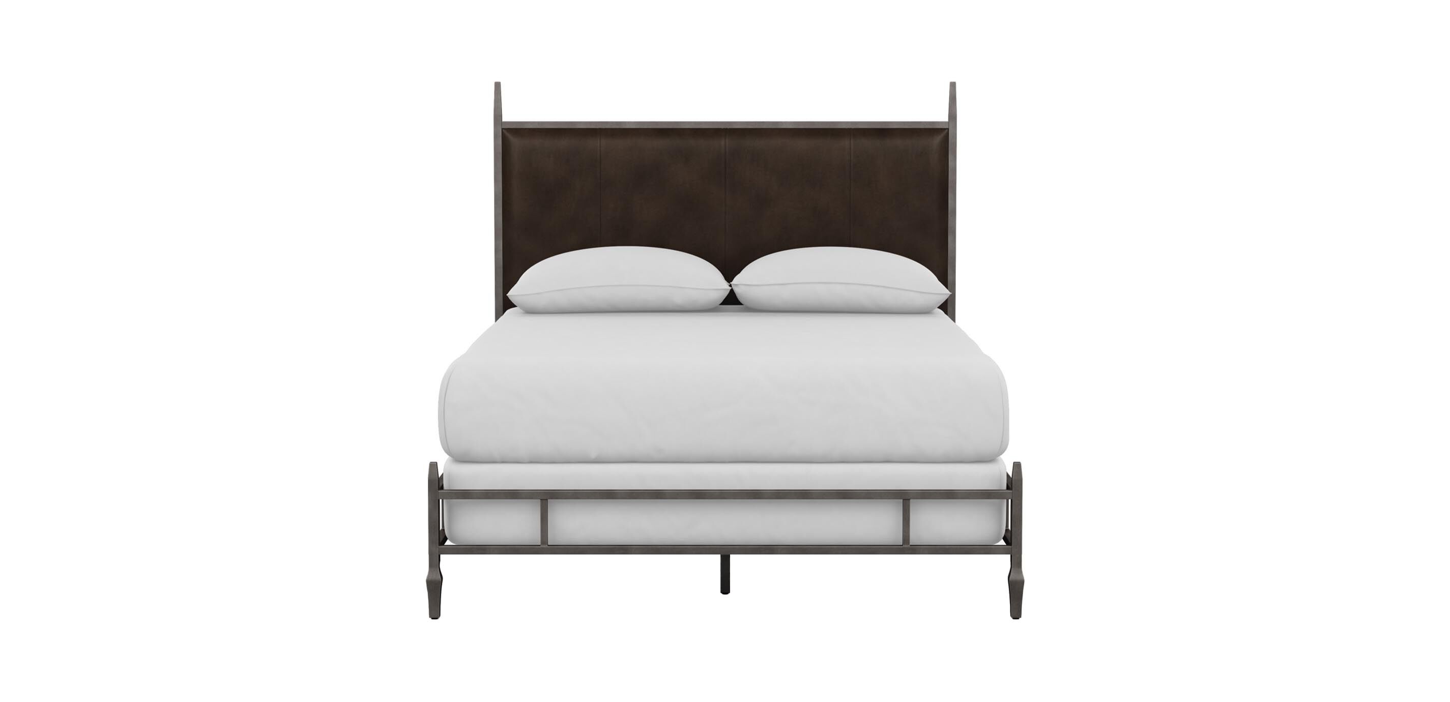 Lincoln Leather Upholstered Bed