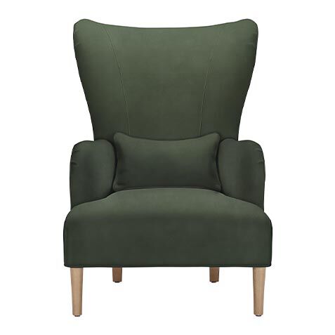 Alarik Modern Leather Wing Chair image