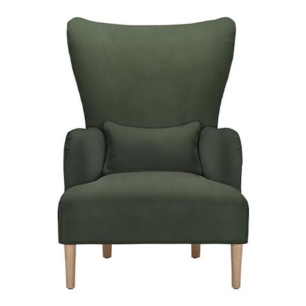 Alarik Modern Leather Wing Chair