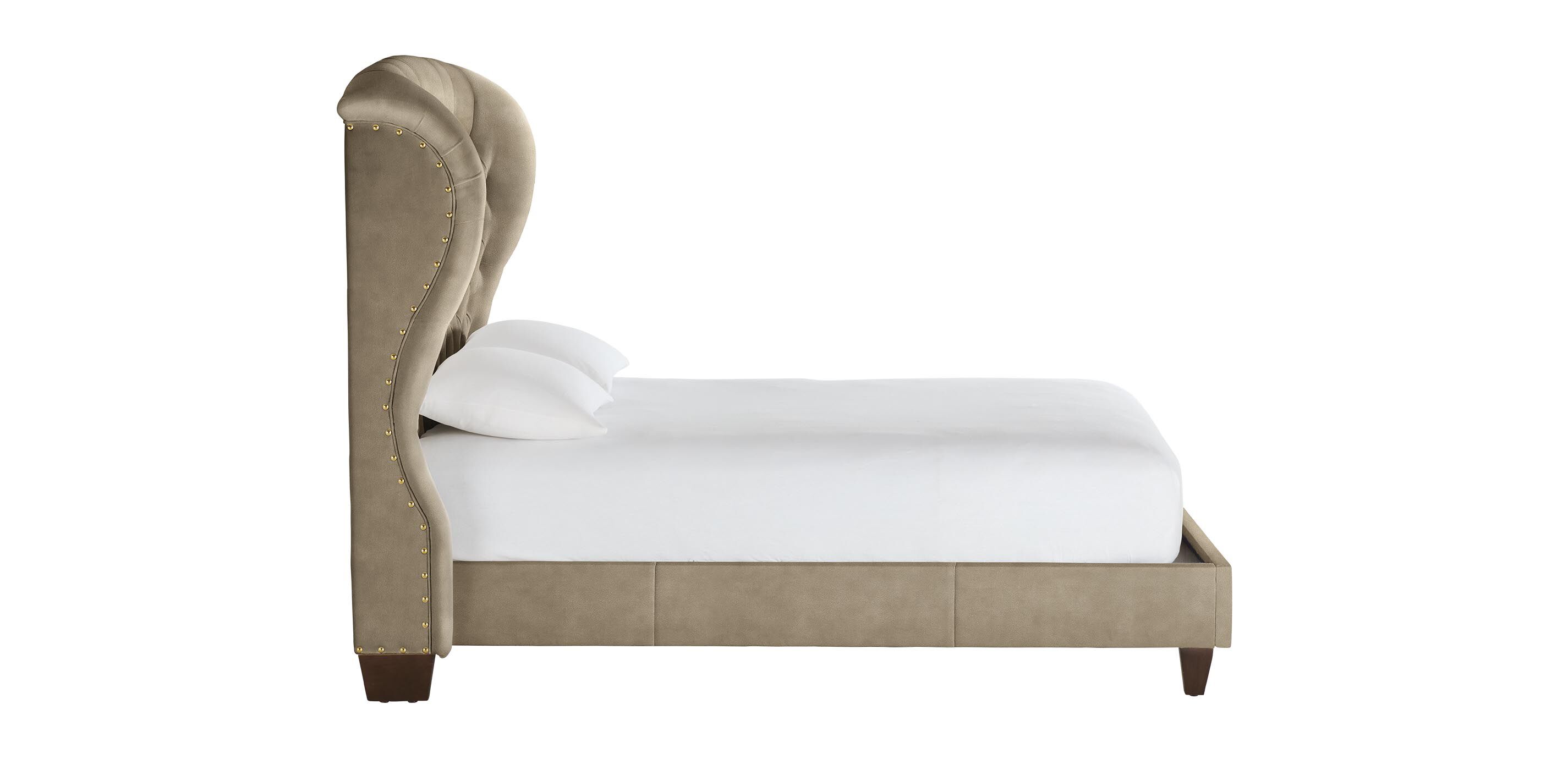 Woolson Leather Tufted Bed_1