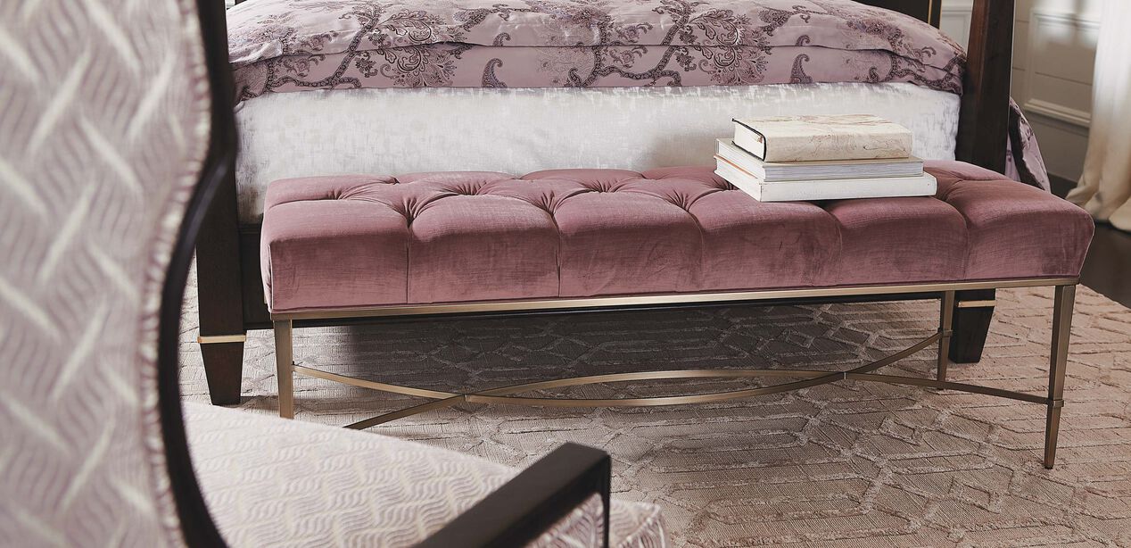 Sidney Upholstered Bench Ethan Allen Bench Ethan Allen