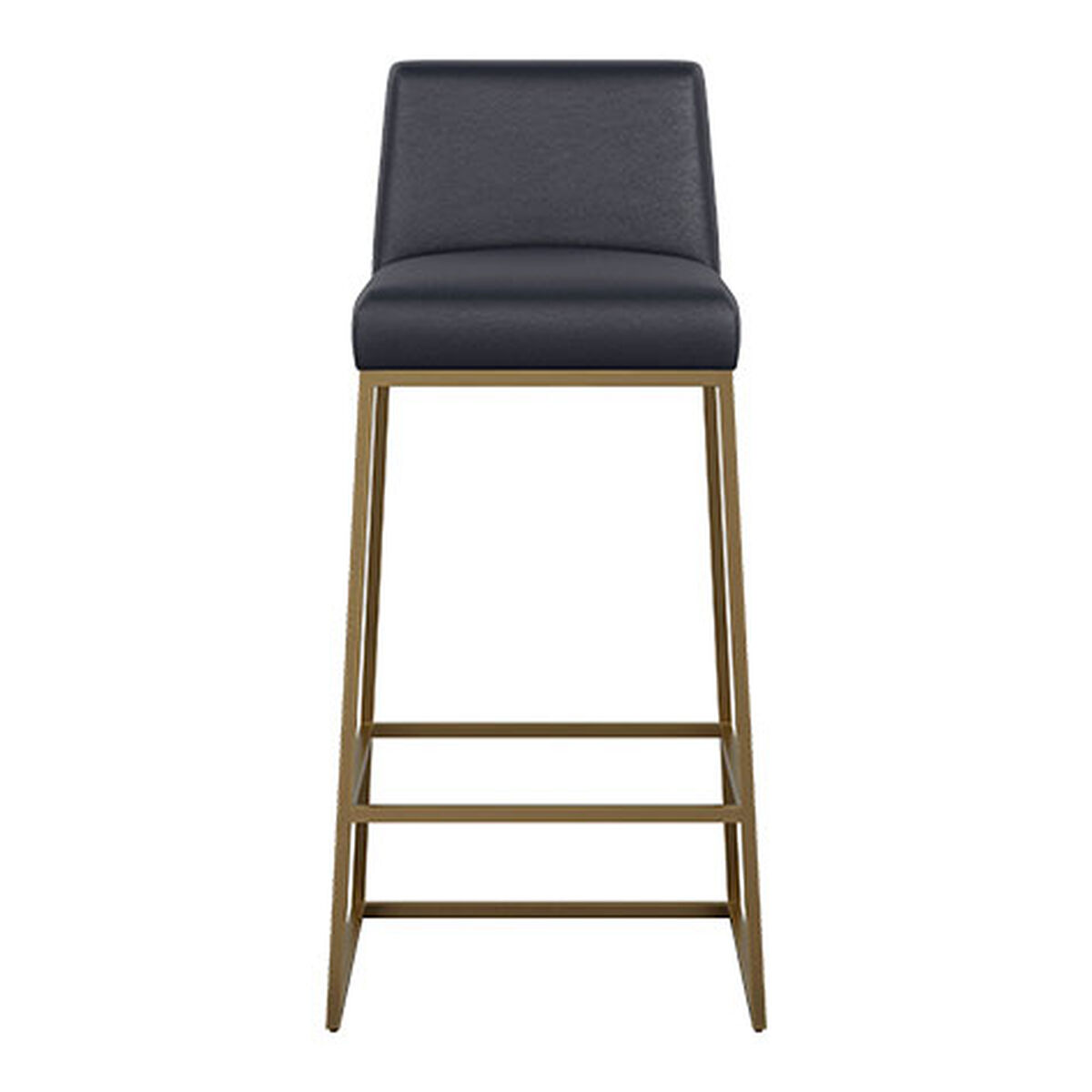 Jewel Metal Base Leather Barstool