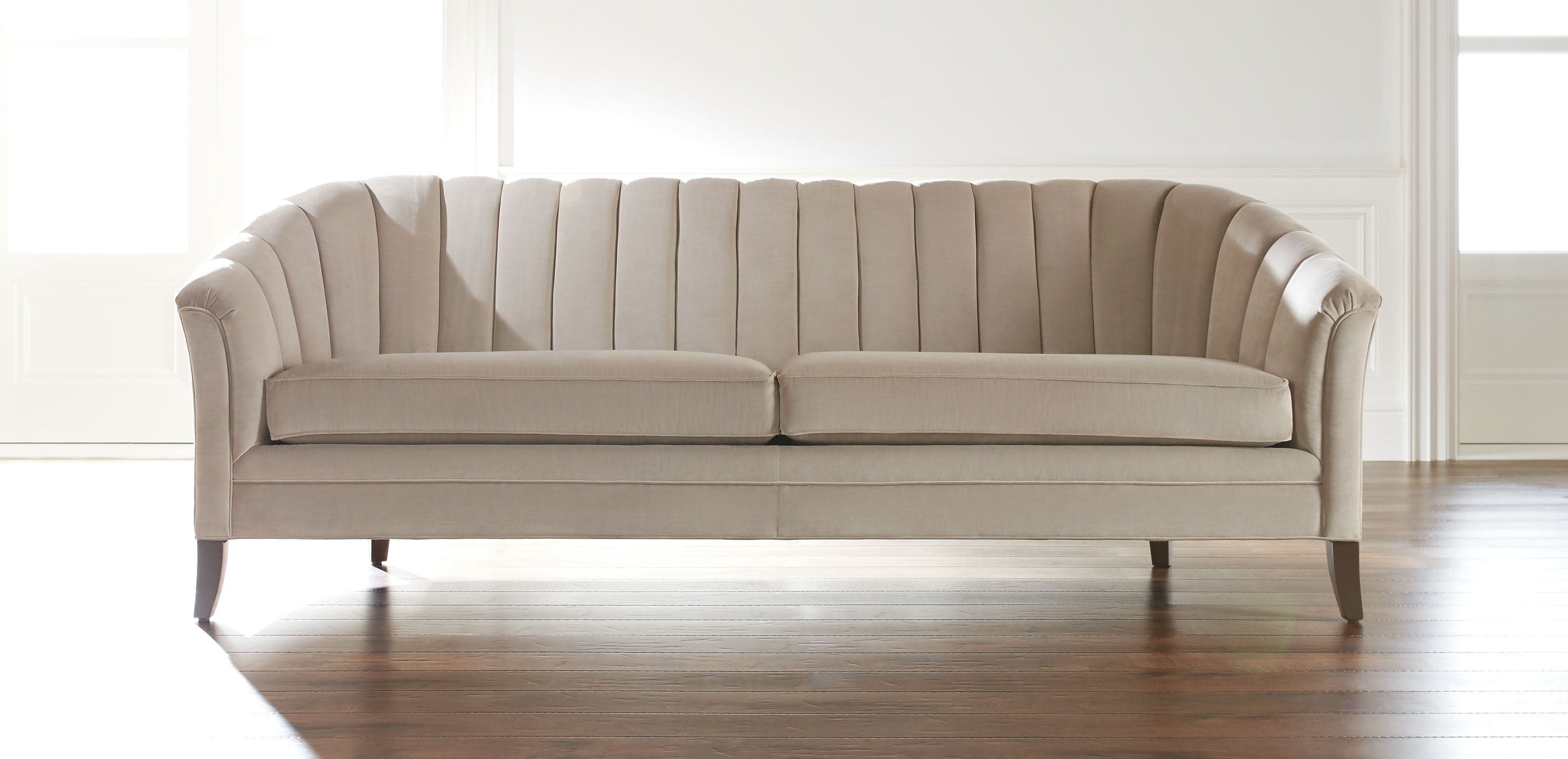 Nathalie BarrelBack Sofa Art Deco Sofa Ethan Allen