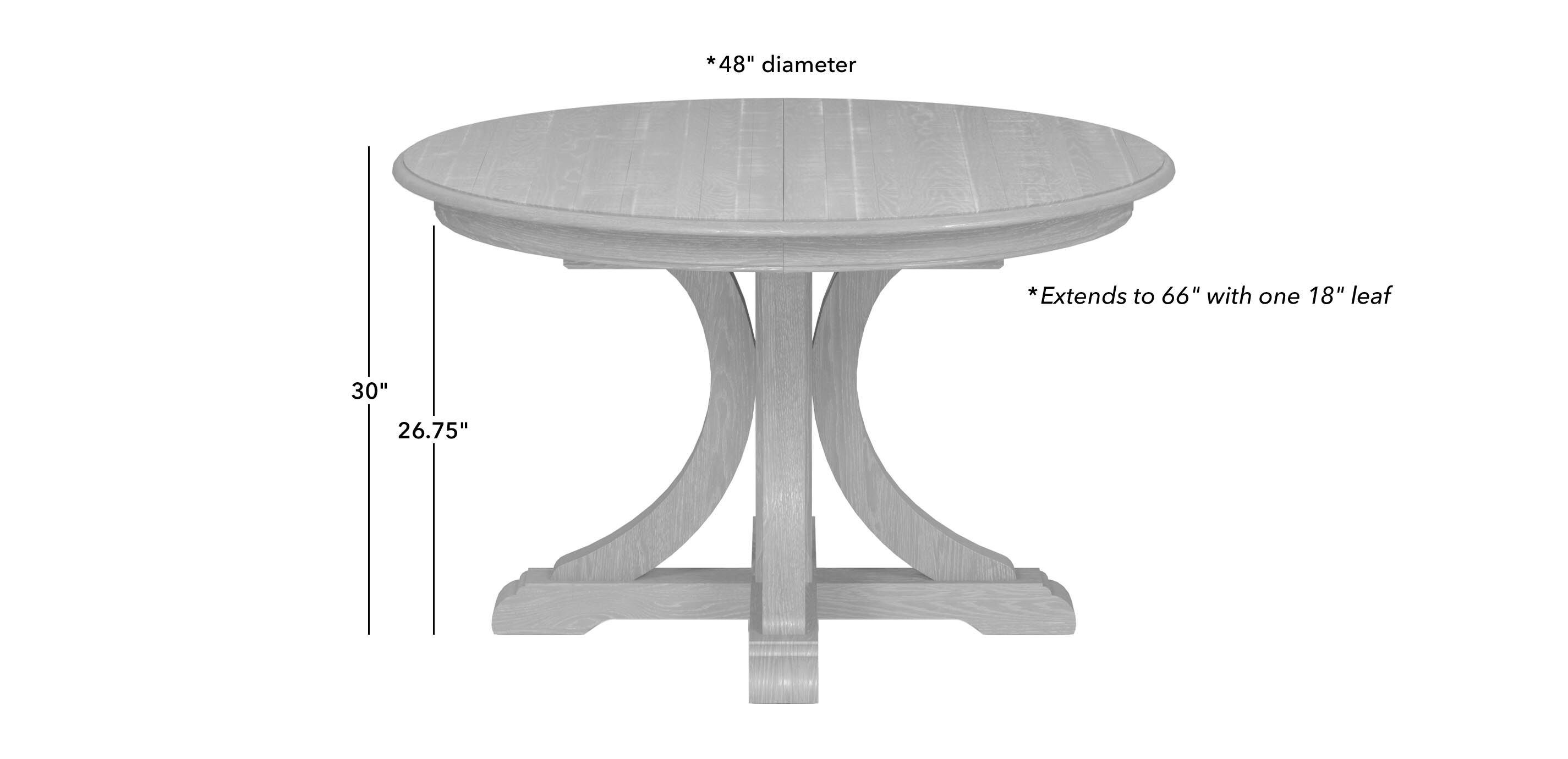 Corin Rough-Sawn Round Extension Dining Table_1