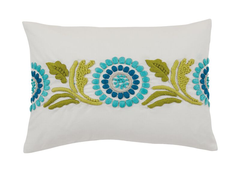Embroidered Suzani Lumbar Pillow Ethan Allen