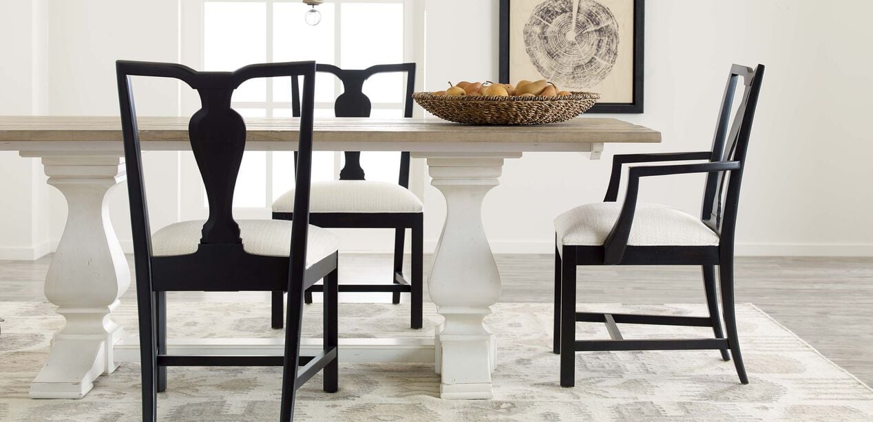 Cameron Rustic Dining Table, Country Rustic Dining Room Chairs