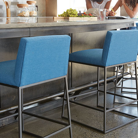 Jewel Metal Base Counter Stool Product Tile Hover Image 132513