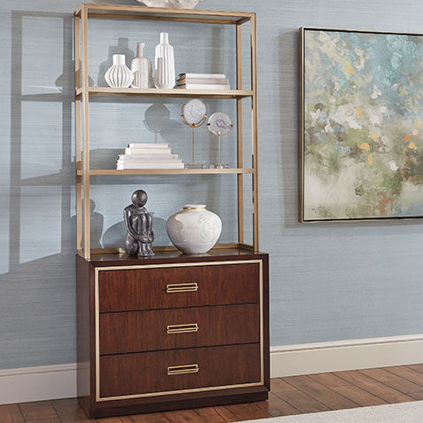 Faraday Classic Three-Drawer Cabinet with Hutch Product Tile Hover Image 279204G