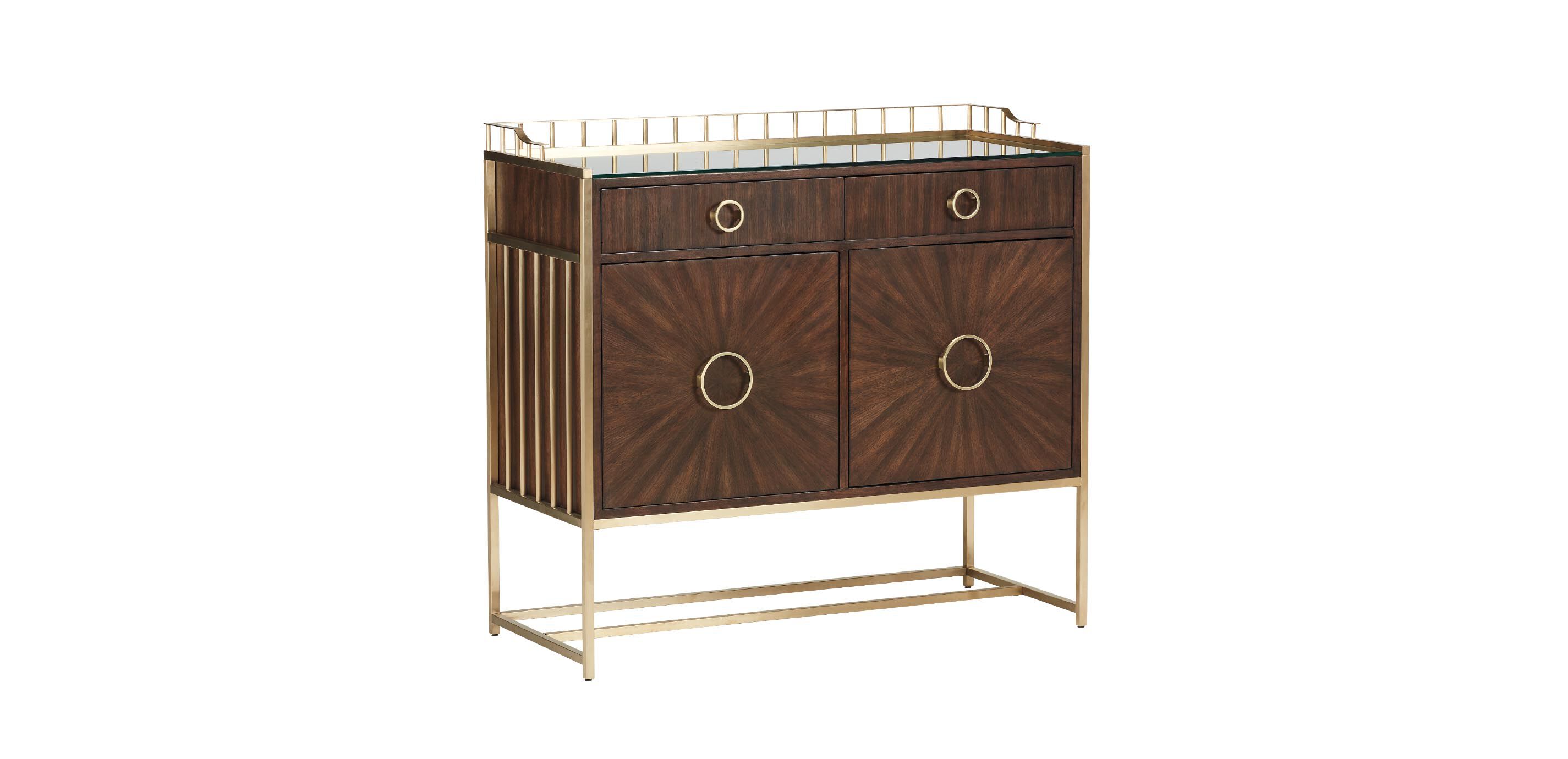 【超歓迎】 Blyth Bar Cabinet: Pearl Gray or Saddle Brown | Ethan Allen キャビネット