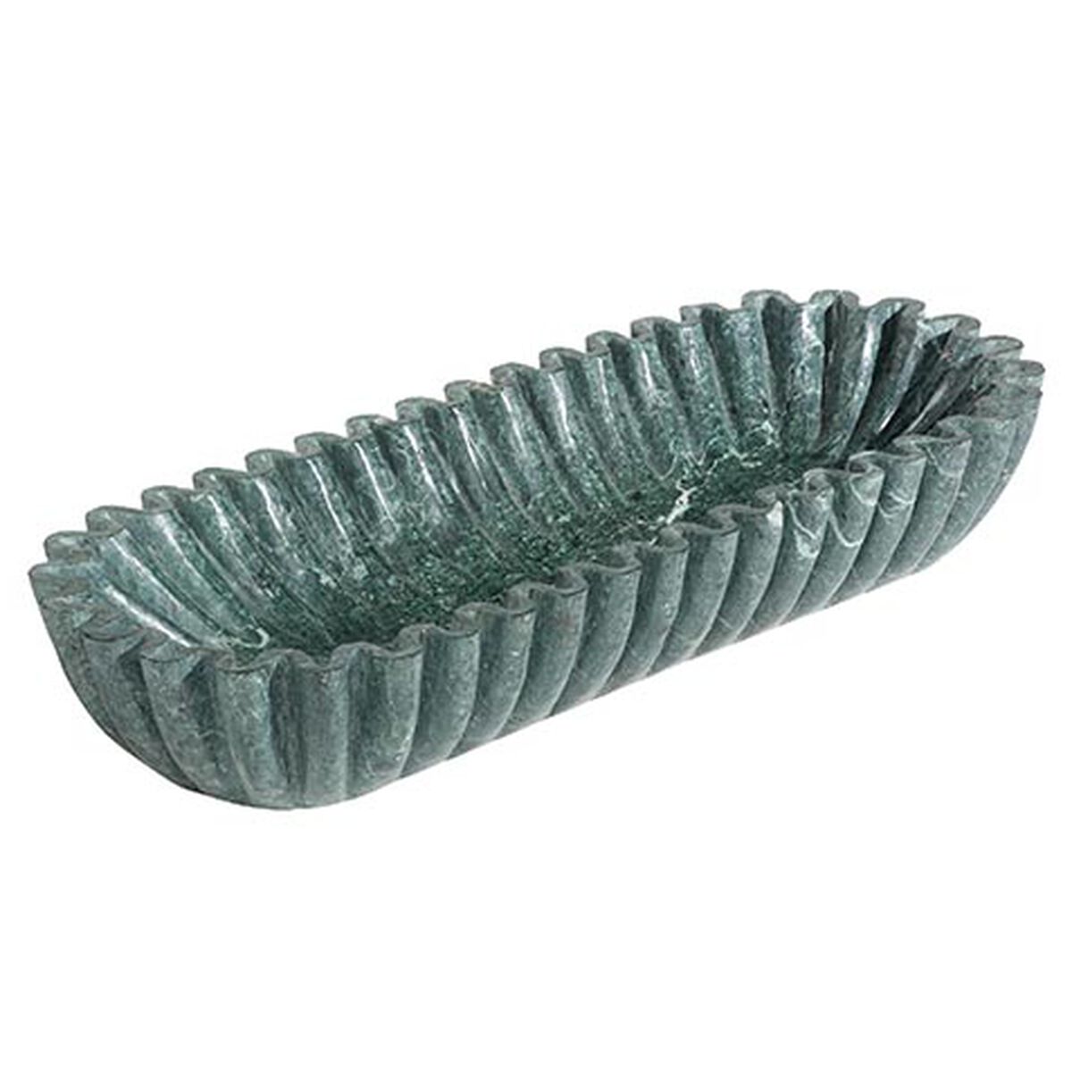 Green Linear Marble Bowl
