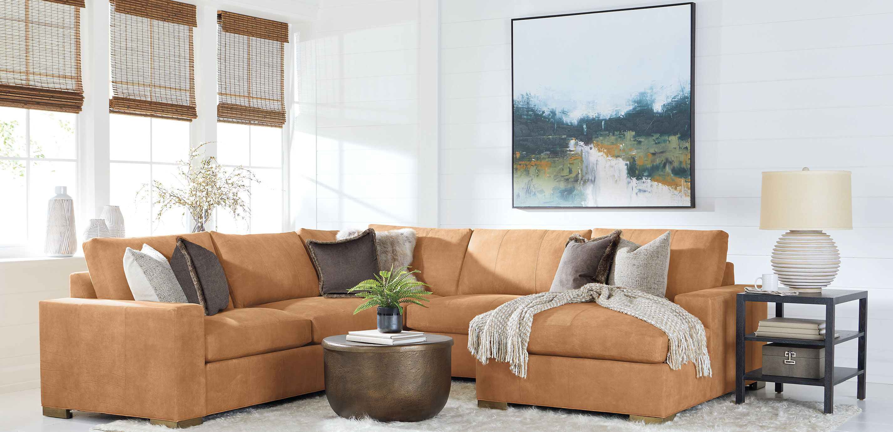 Aztec White Vase| Decorative Accents | Ethan Allen