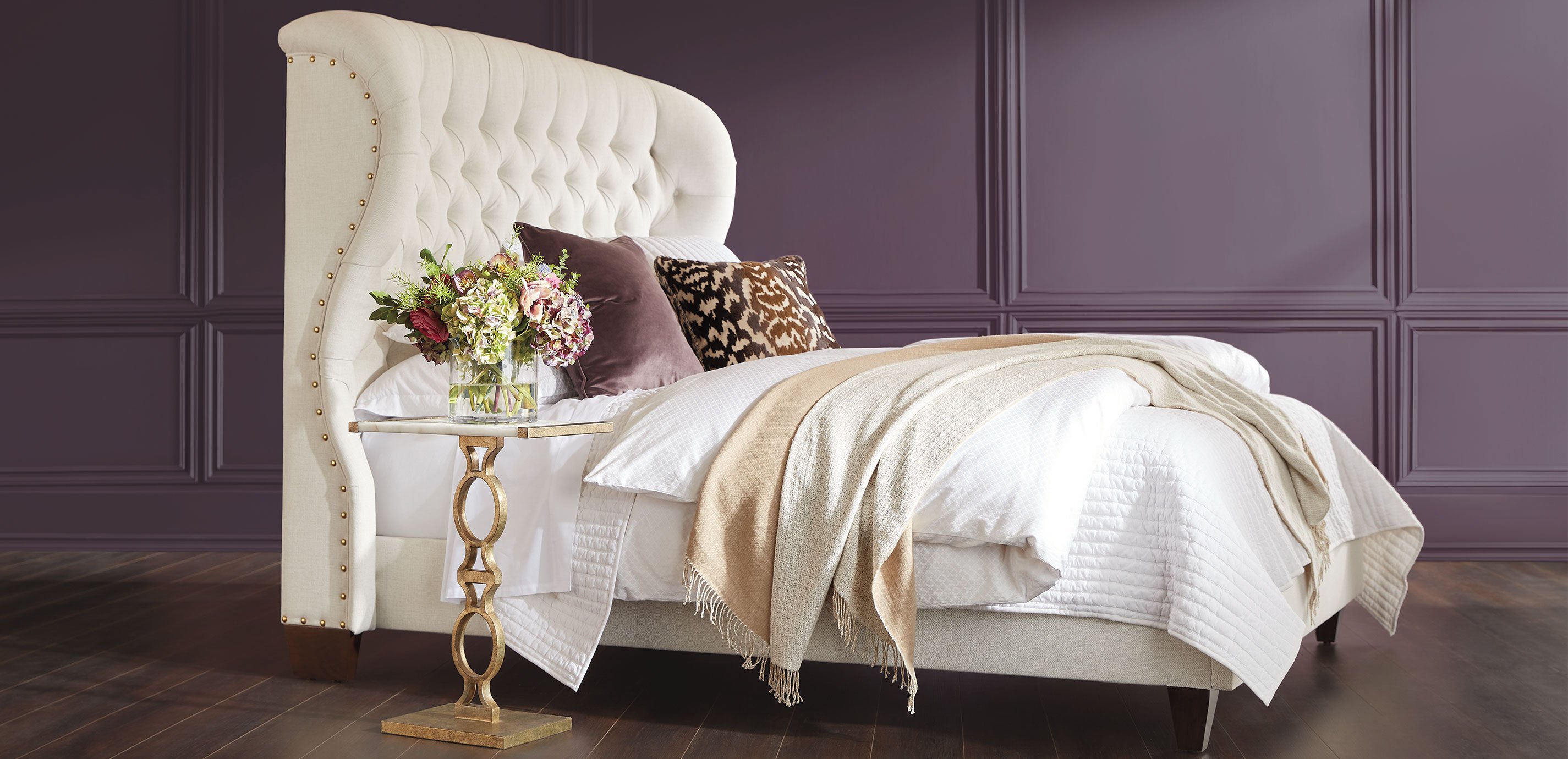Woolson Tufted Upholstered Bed Tufted Fabric Bed Ethan Allen