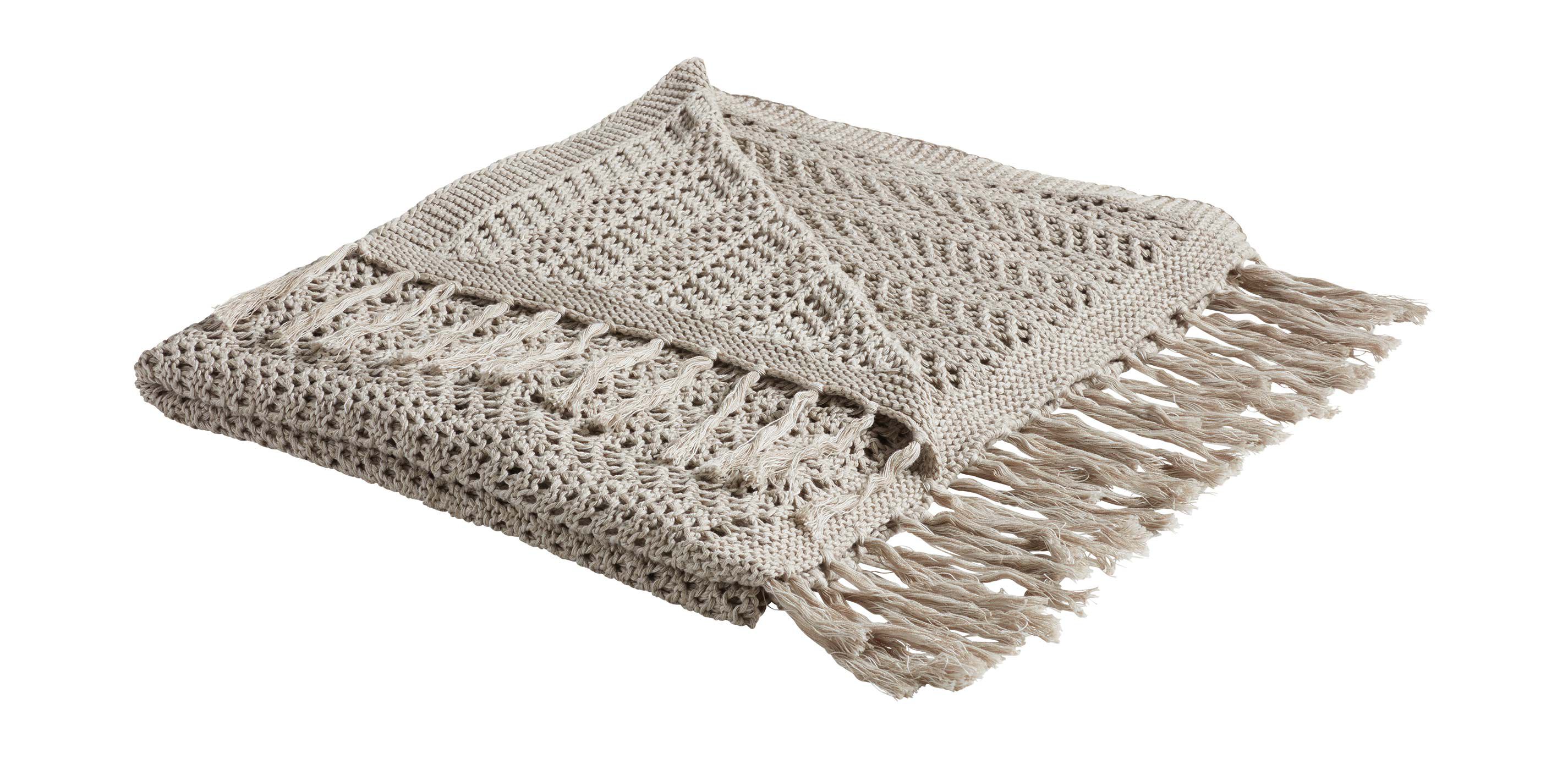 Pointelle Knit Throw_1