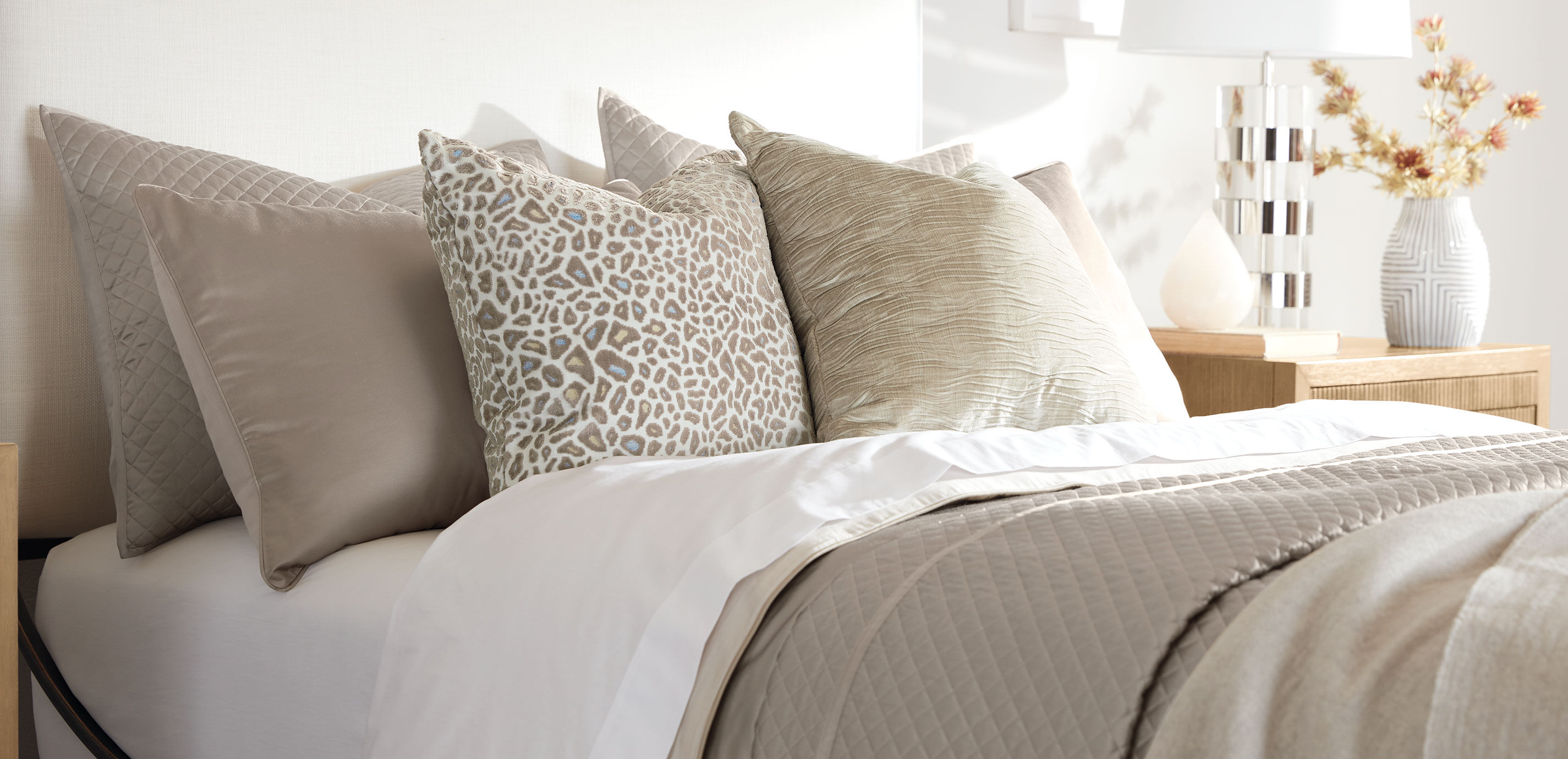 Salena Quilted Coverlet and Shams, Taupe_8