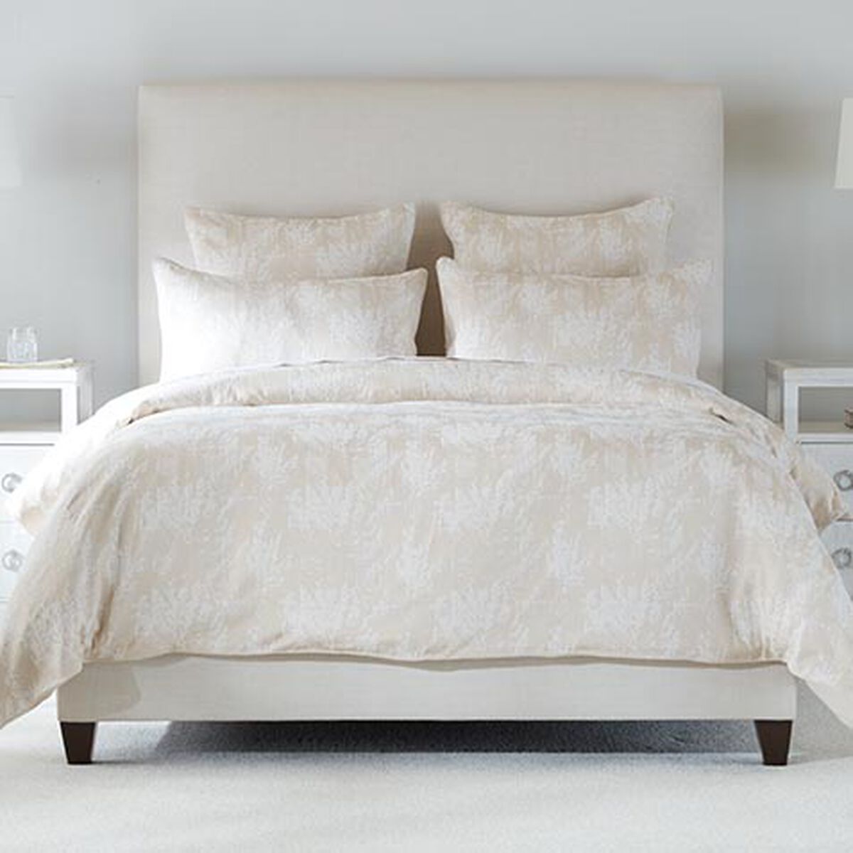 Woven Jacquard Abstract Duvet Cover and Shams Set