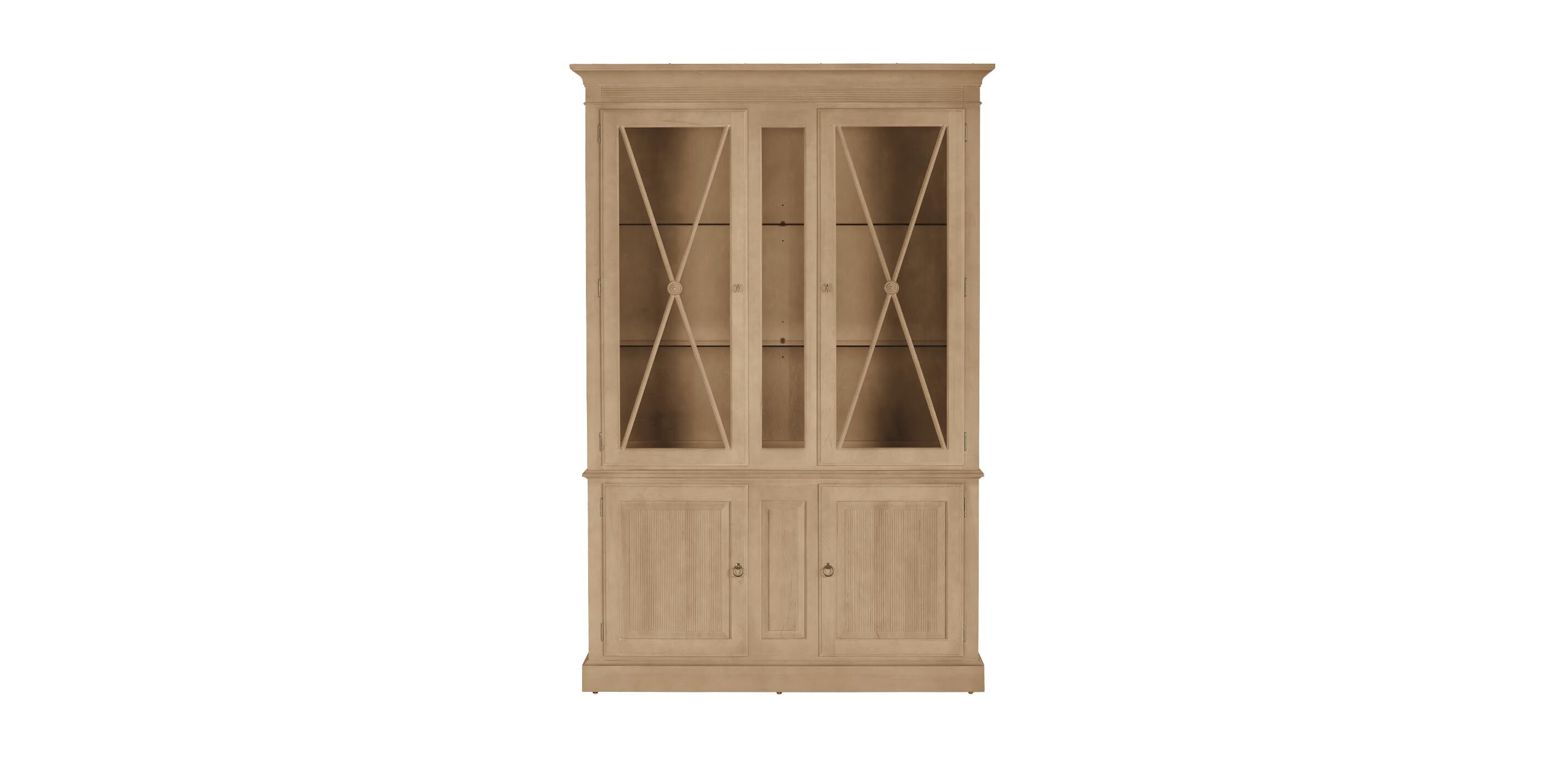 Davos Tall Display Cabinet with Glass Doors