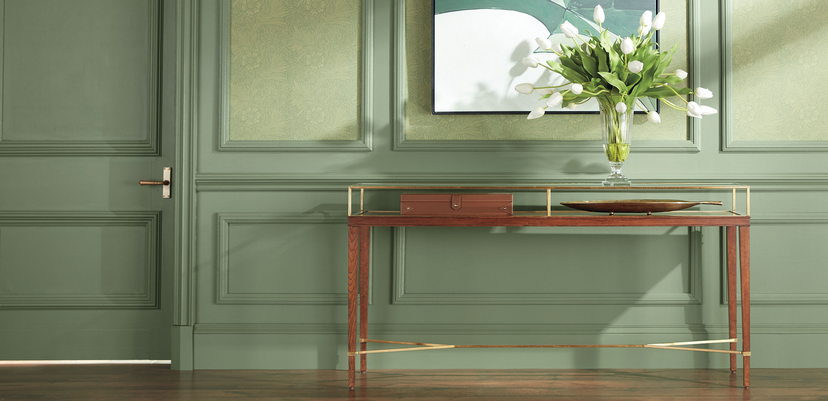 Antiqued Leaf Tray_9