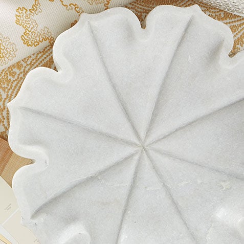 Marble Petal Bowl Product Tile Hover Image 432500   WHT