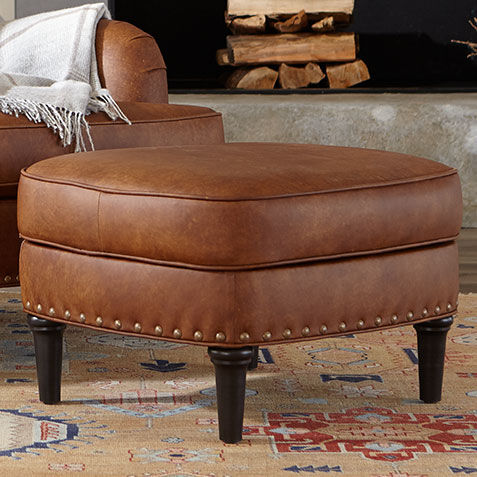 Reede Leather Ottoman Product Tile Hover Image 722168