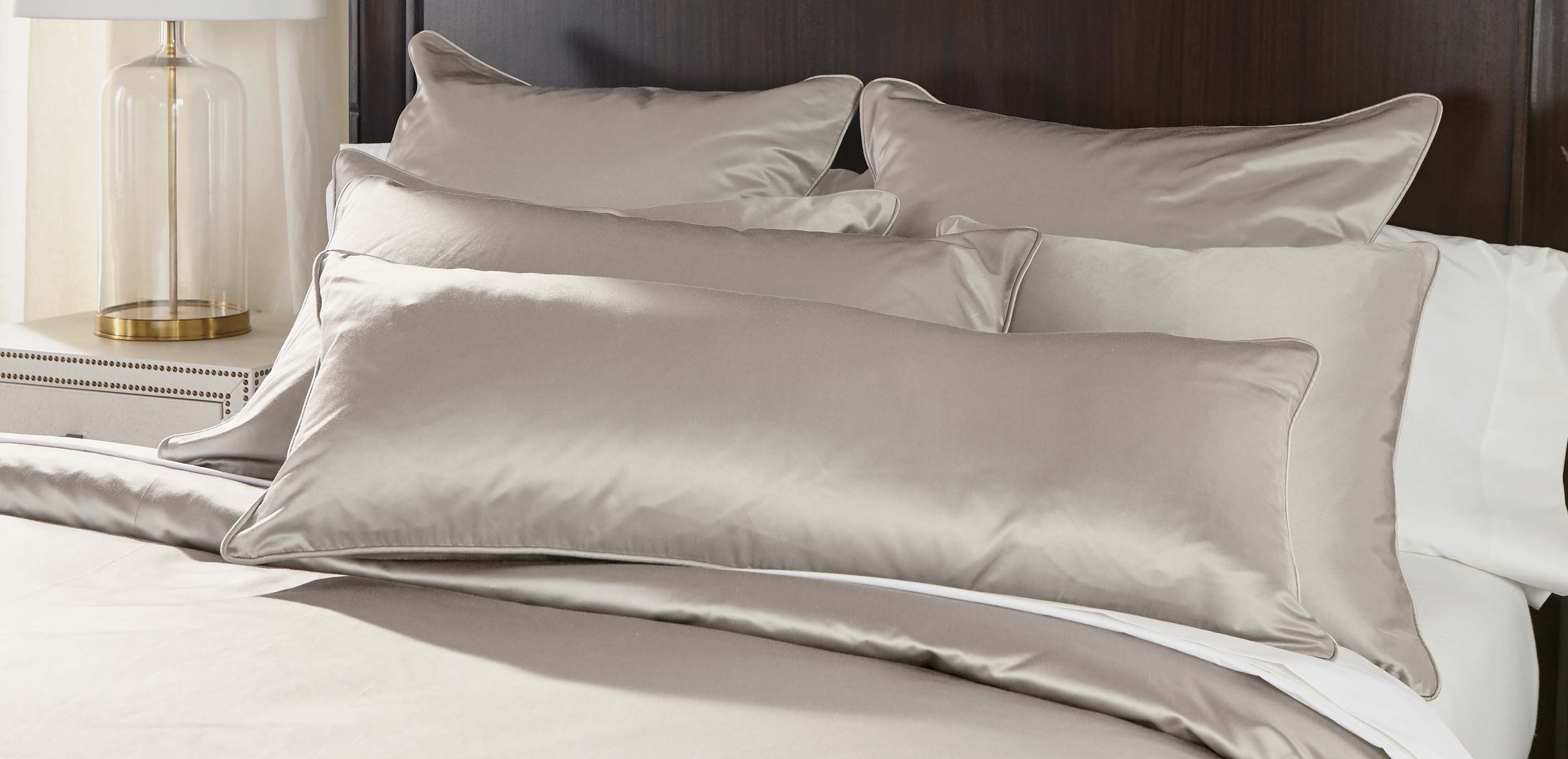 Salena Solid Duvet Cover and Shams, Taupe_2