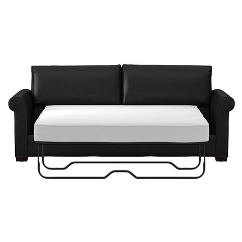 Spencer Roll-Arm Leather Sofa image